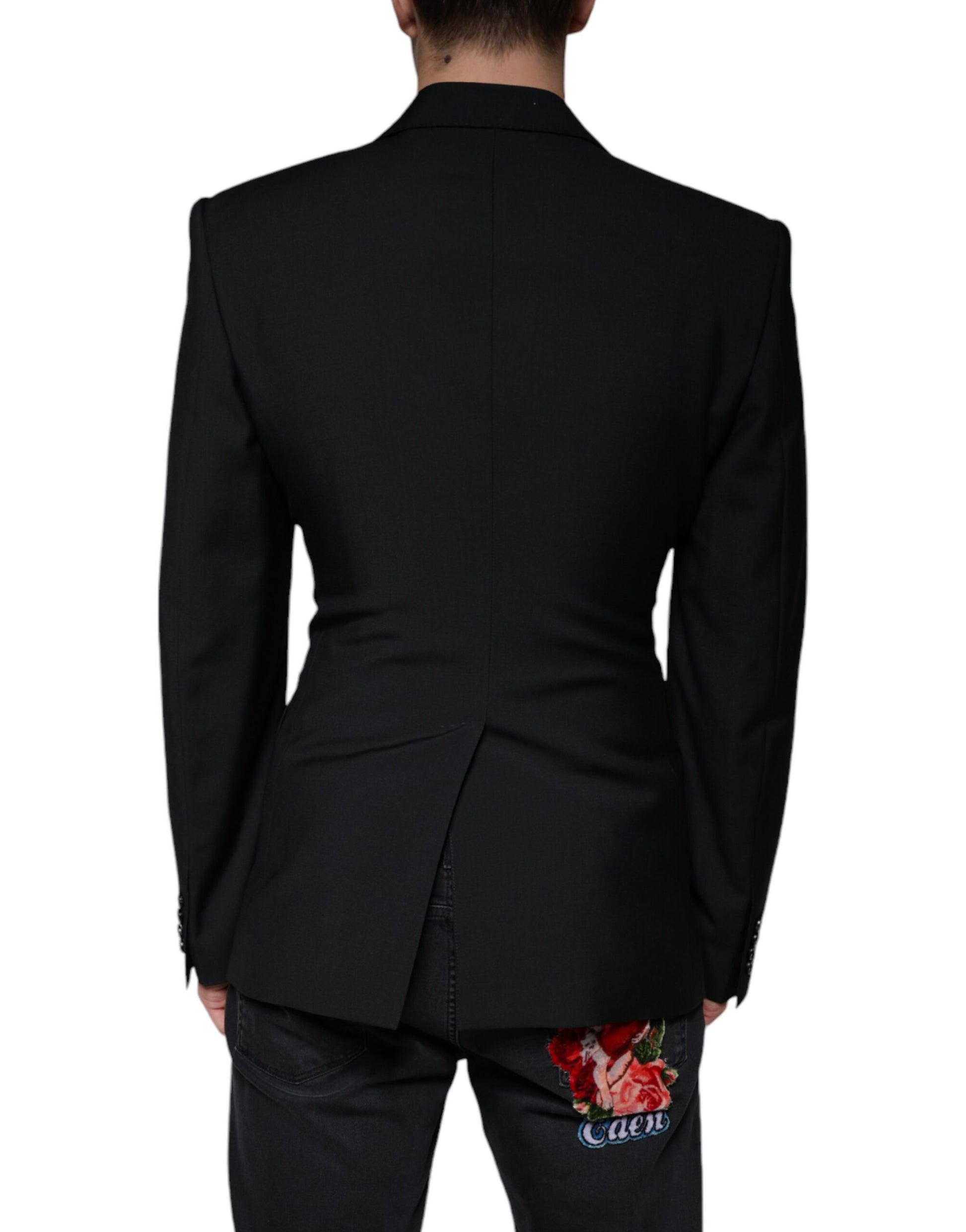 Dolce & Gabbana Blazer croisé noir et blanc