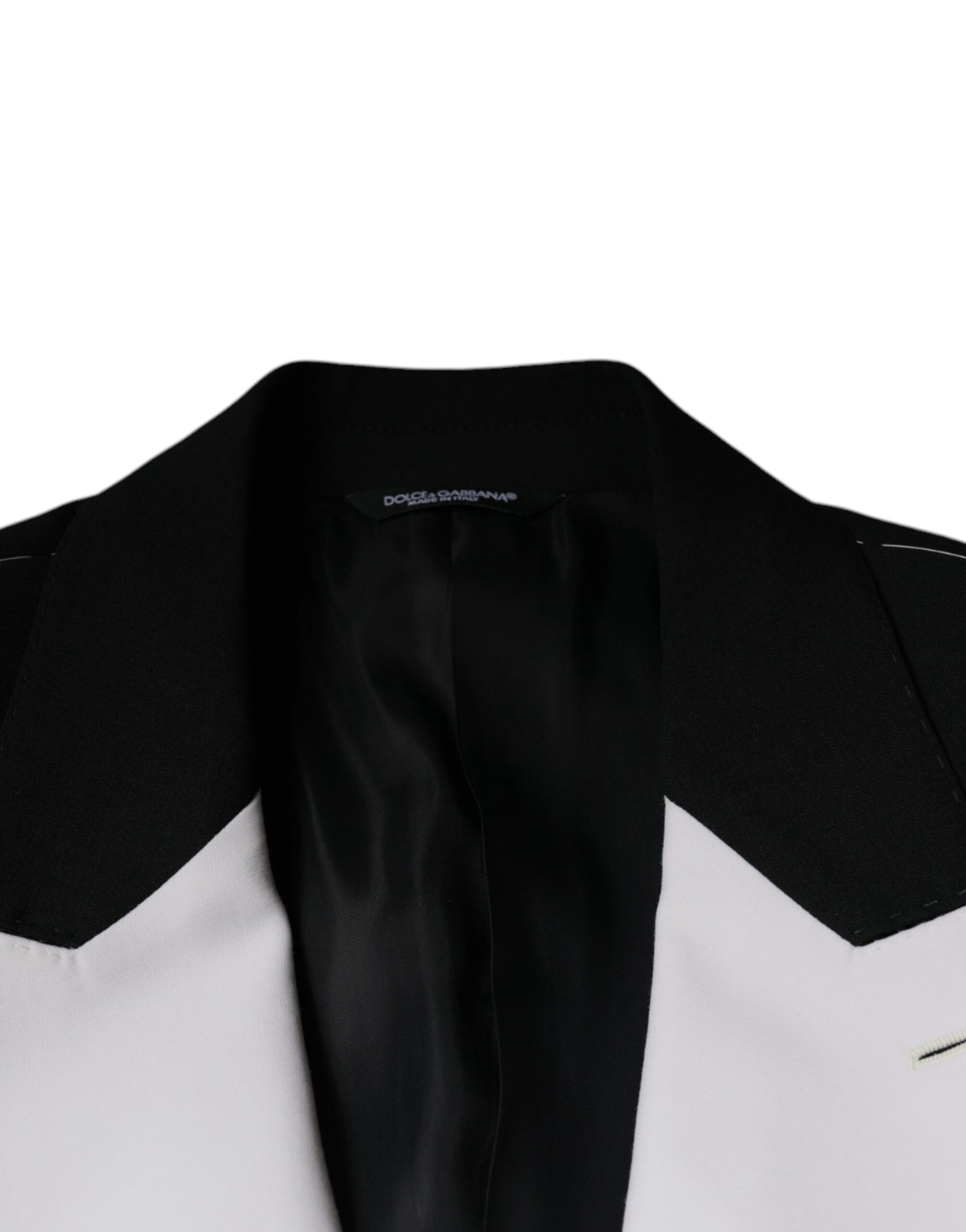 Dolce & Gabbana Blazer croisé noir et blanc