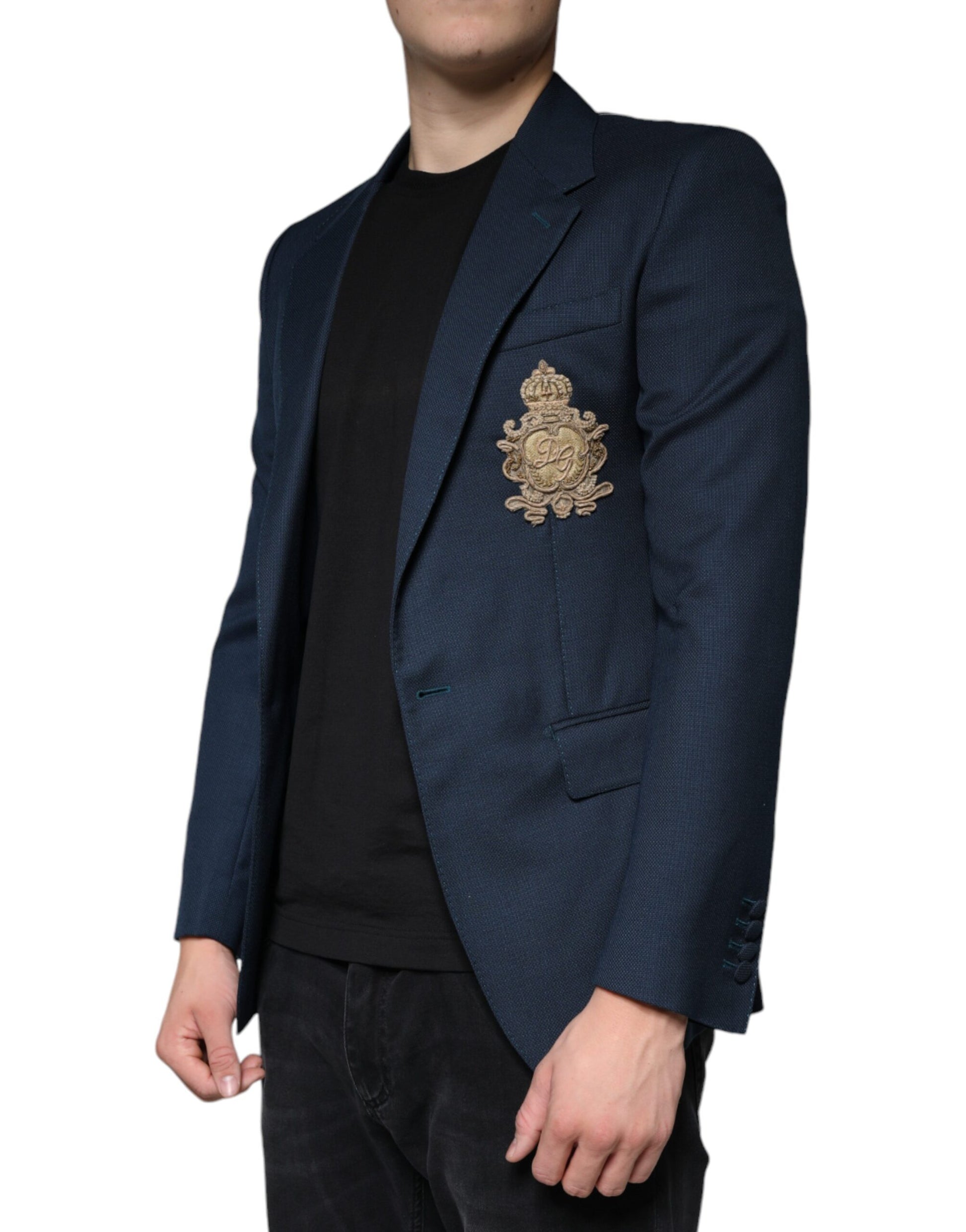 Dolce & Gabbana Blue Blazer for Men detail view