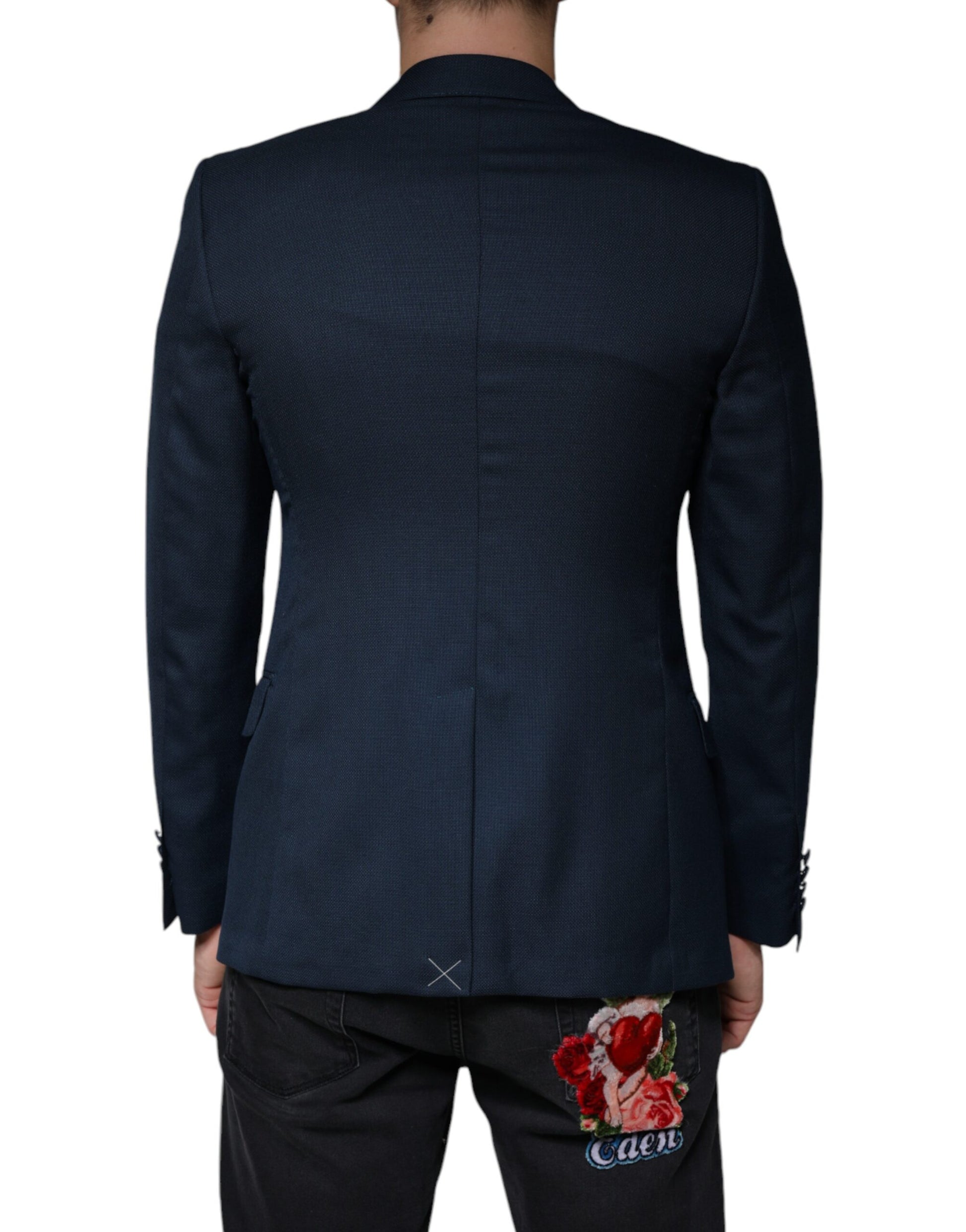Dolce & Gabbana Blue Blazer for Men side view