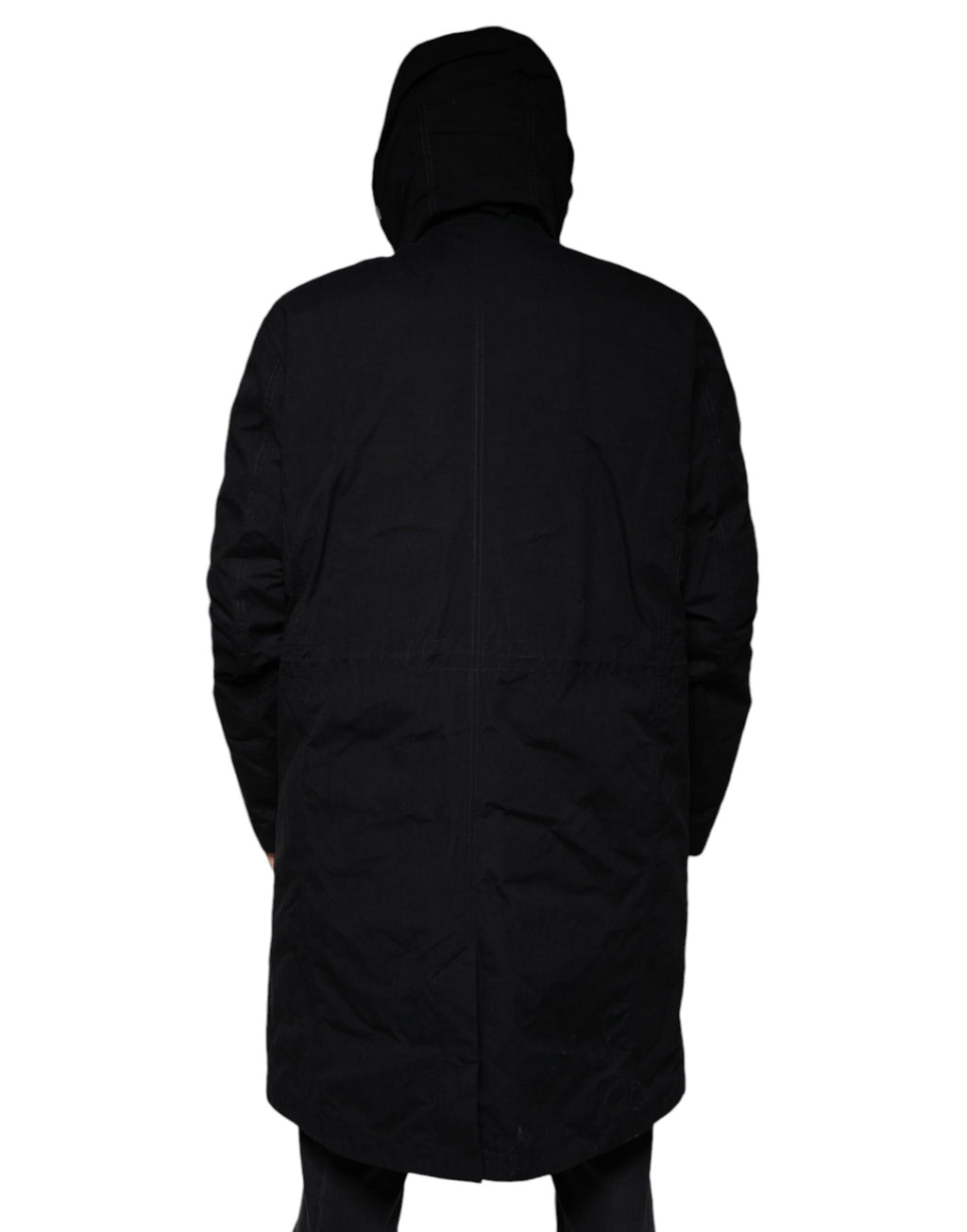 Dolce & Gabbana Black Trench Coats for Men side view