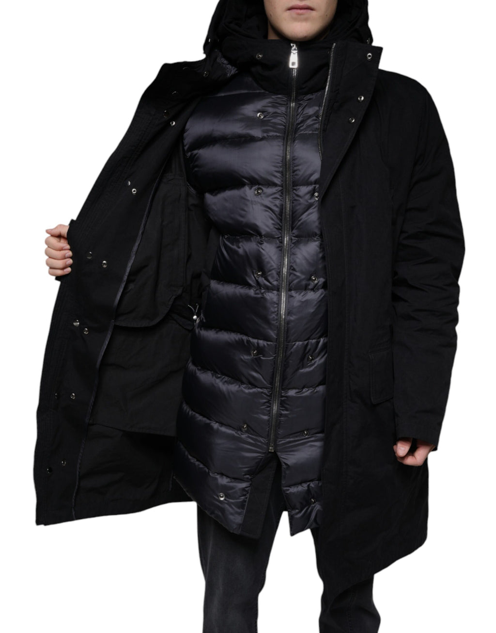 Dolce & Gabbana Black Trench Coats for Men additional view