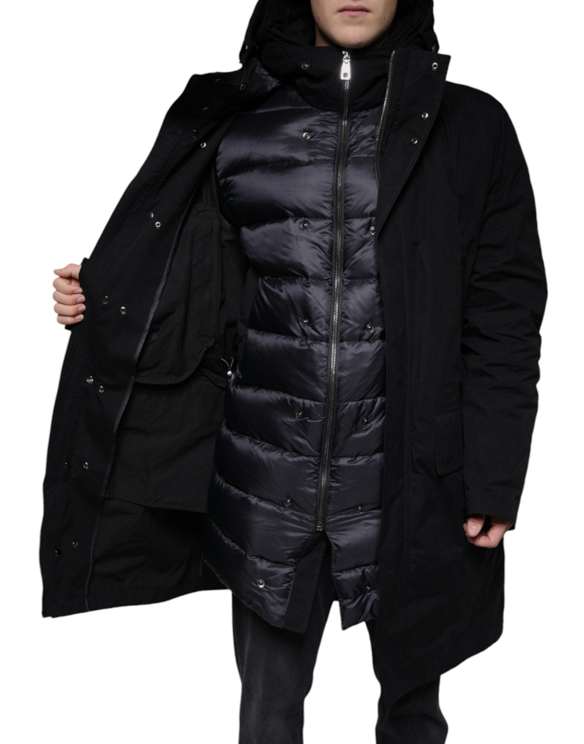 Dolce & Gabbana Black Trench Coats for Men additional view