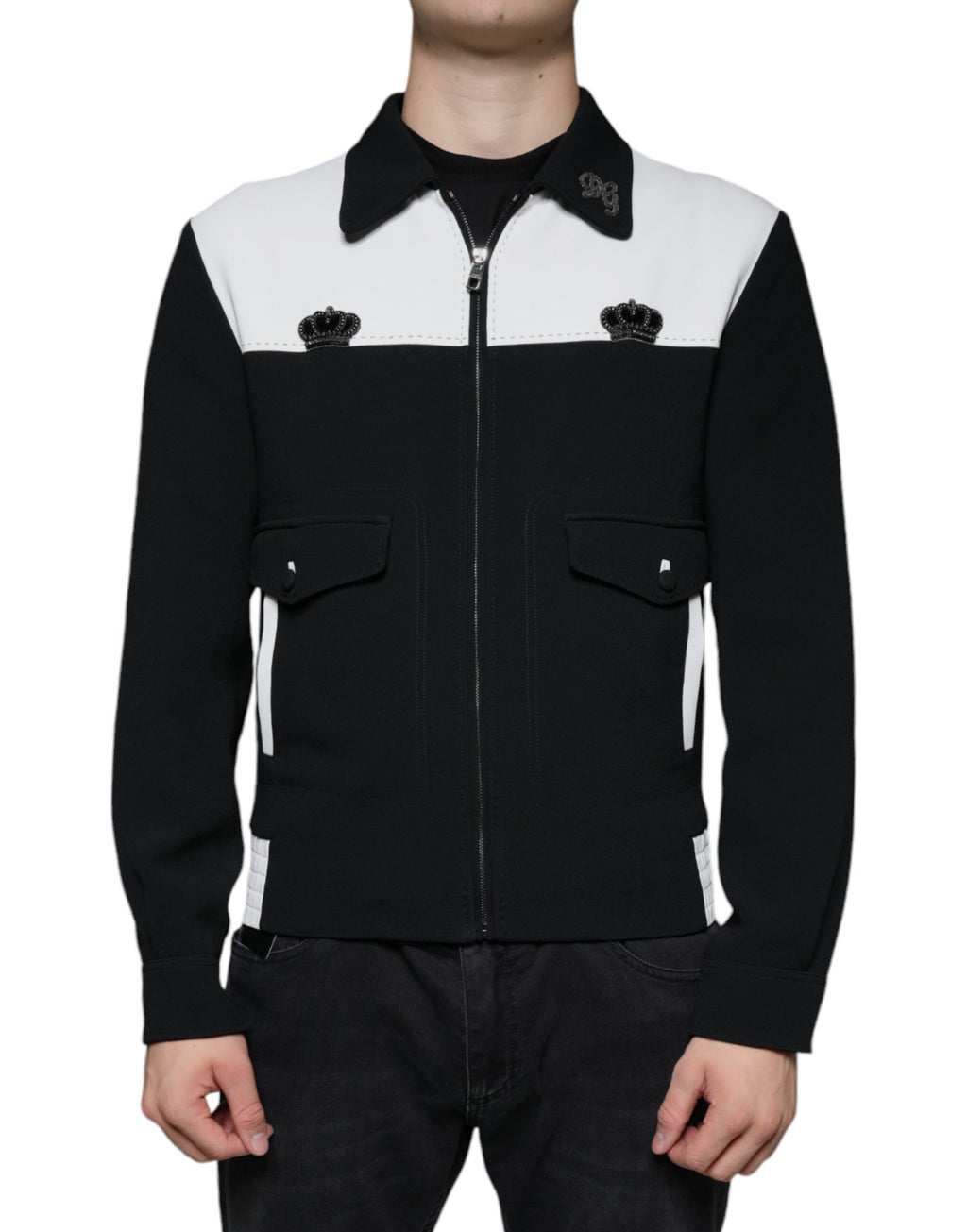 Dolce & Gabbana Black Biker Jackets for Men alternate view