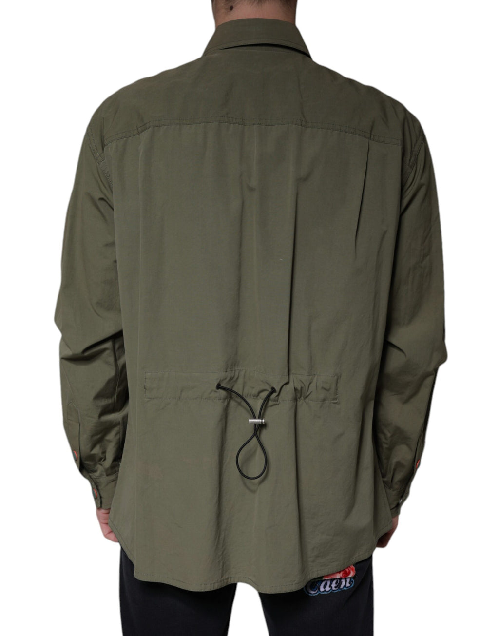 Dolce & Gabbana Green Full Length Jacket for Men side view