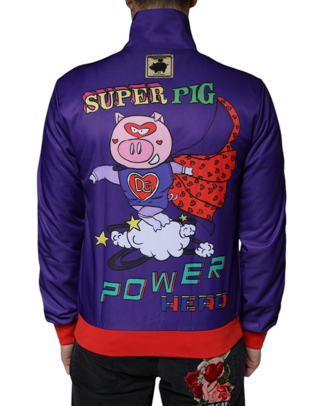 Dolce & Gabbana Purple Bomber for Men side view
