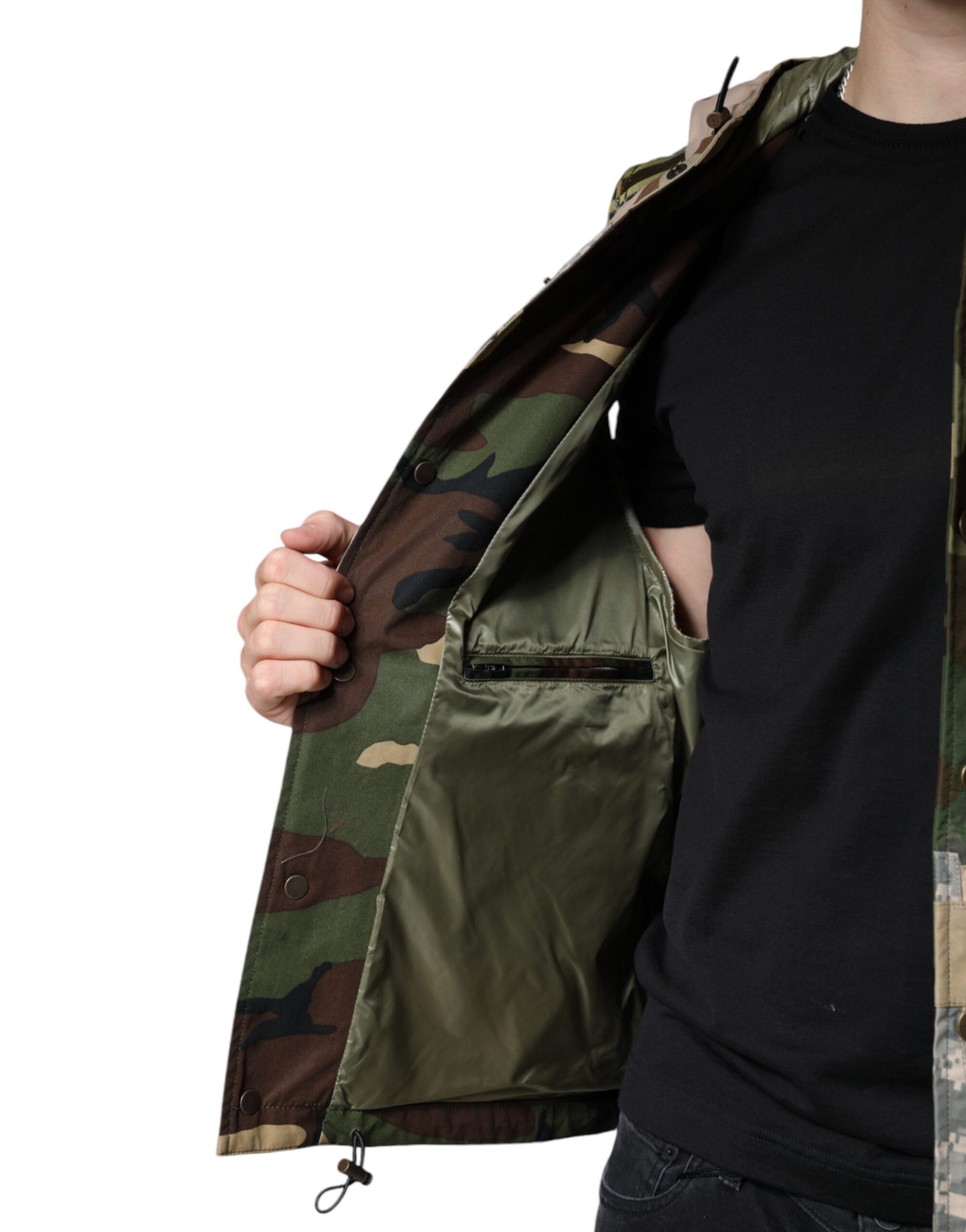 Dolce & Gabbana Multicolor Sleeveless Jacket for Men additional view