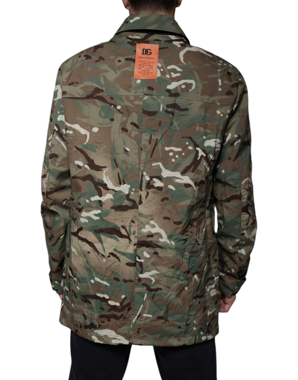 Dolce & Gabbana Veste Manteau à Col Camouflage Multicolore