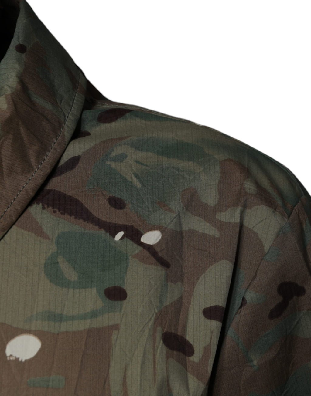 Dolce & Gabbana Veste Manteau à Col Camouflage Multicolore