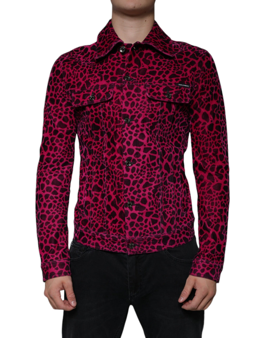 Dolce & Gabbana Pink Denim Jackets for Men