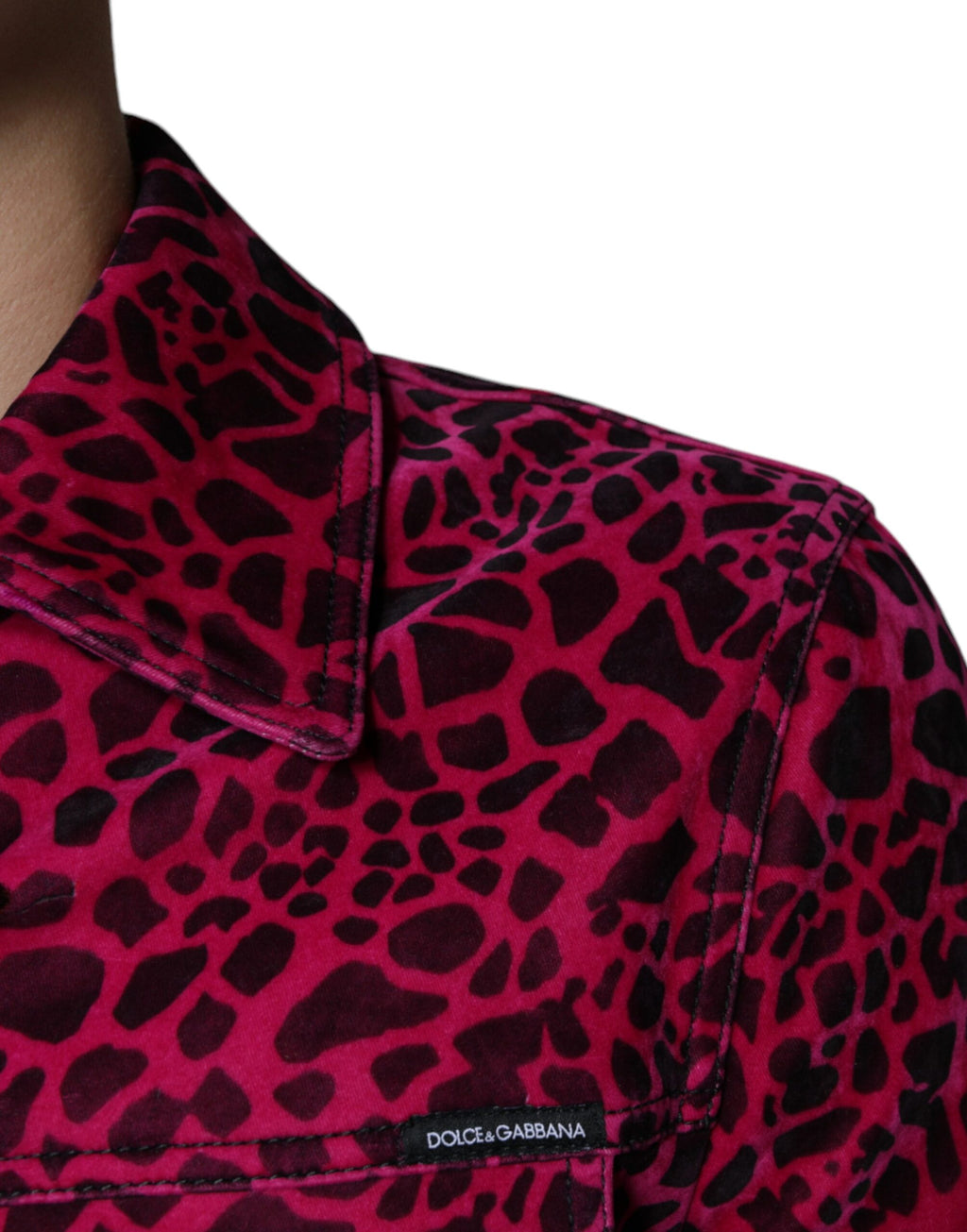 Dolce & Gabbana Pink Denim Jackets for Men additional view