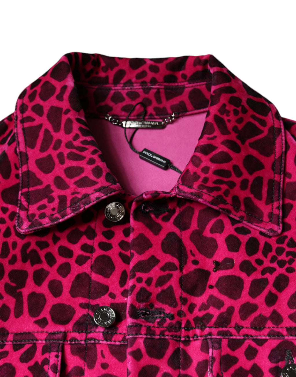 Dolce & Gabbana Pink Denim Jackets for Men additional view