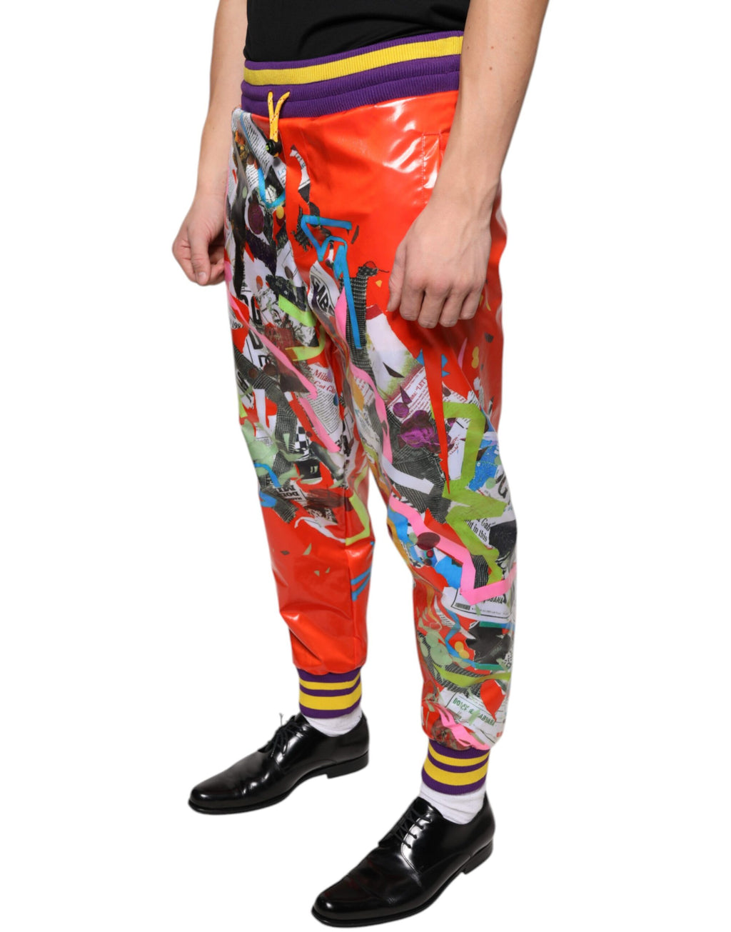 Dolce & Gabbana Multicolor Athletic Pants for Men detail view