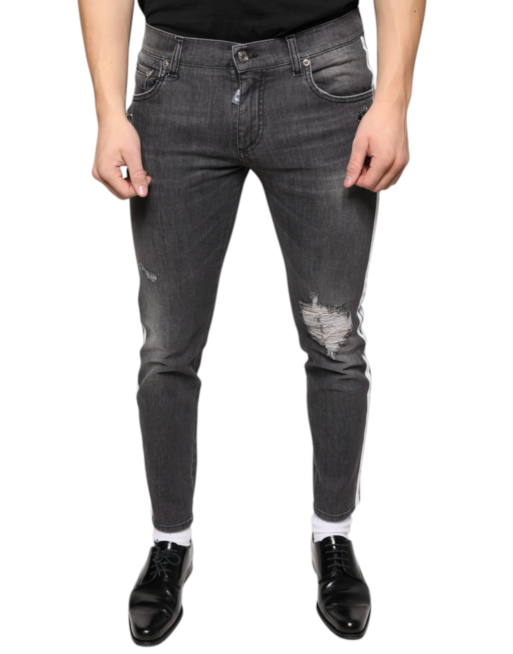 Dolce & Gabbana Black Skinny Jeans for Men alternate view