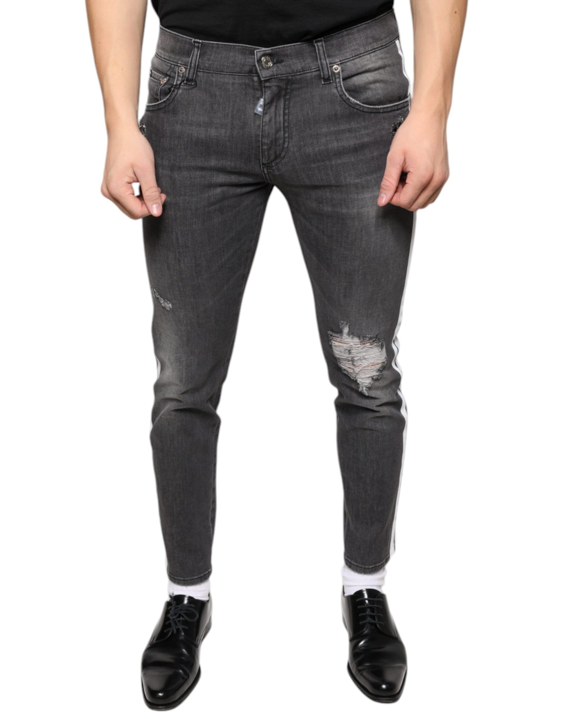 Dolce & Gabbana Black Skinny Jeans for Men