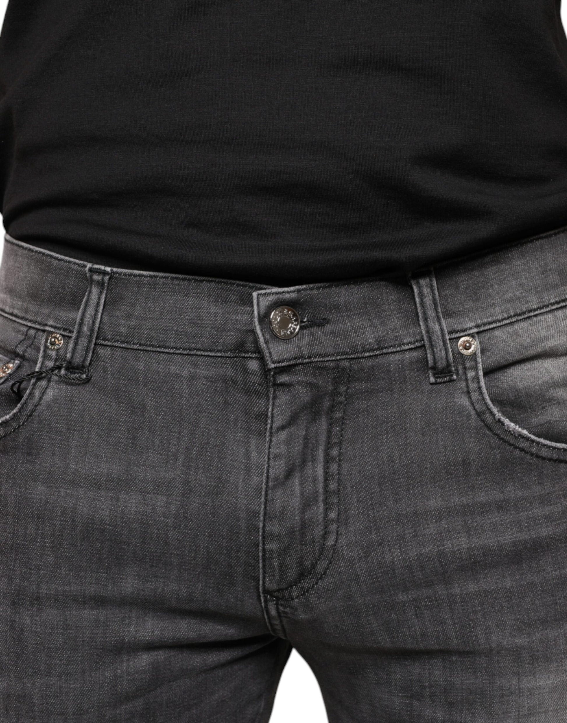 Dolce & Gabbana Black Skinny Jeans for Men additional view