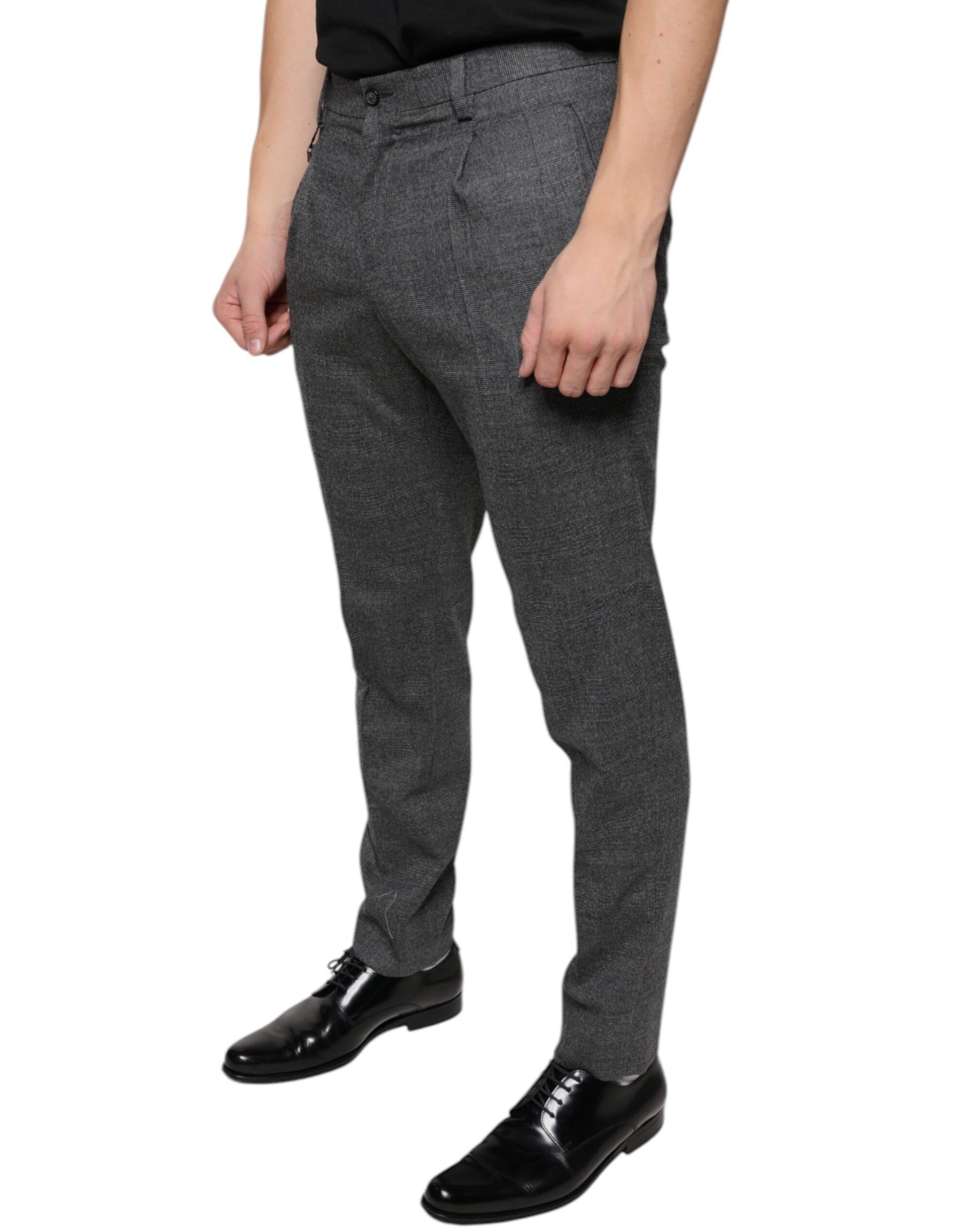 Dolce & Gabbana Grey Dress Pants for Men detail view