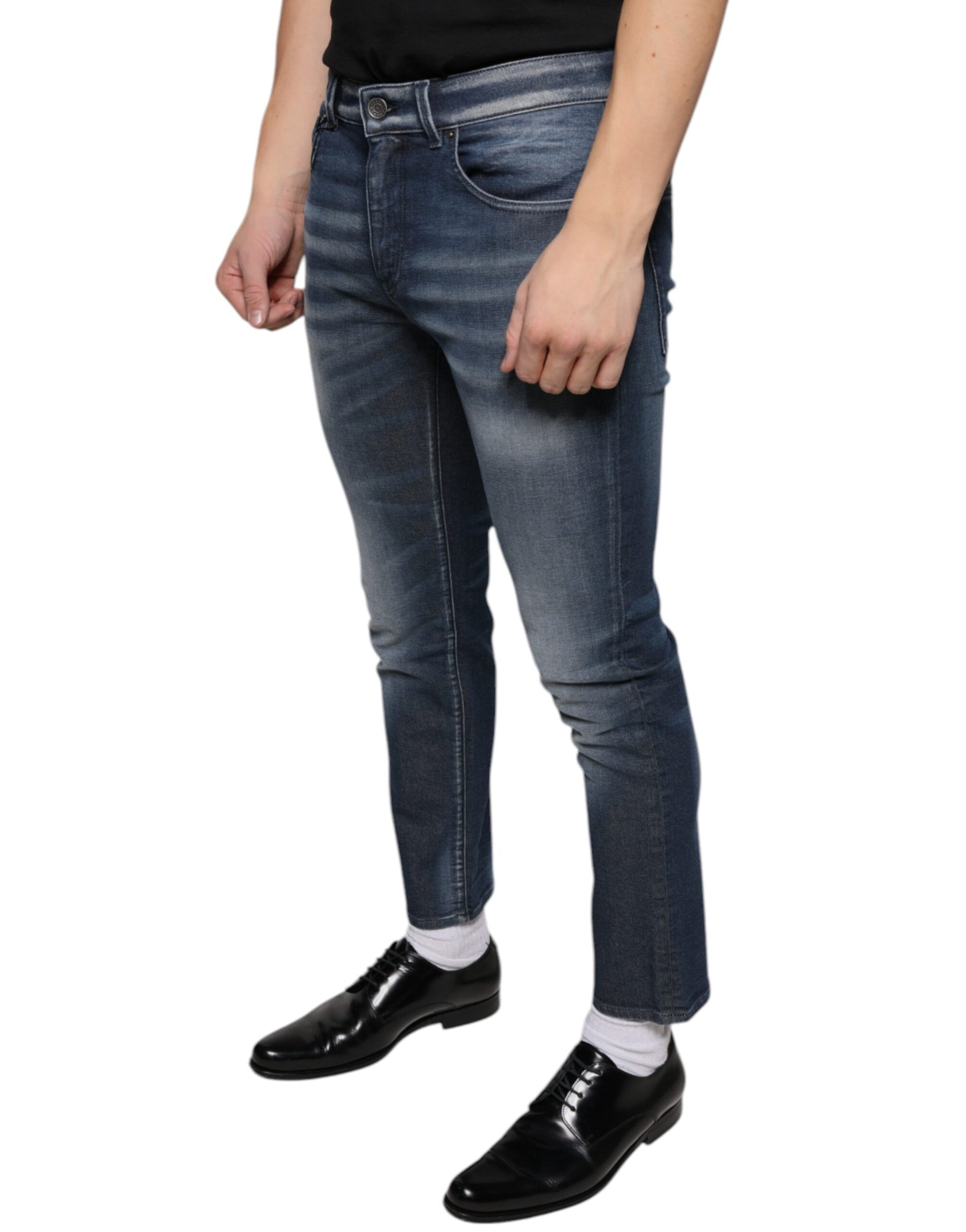 Dolce & Gabbana Blue Skinny Jeans for Men detail view