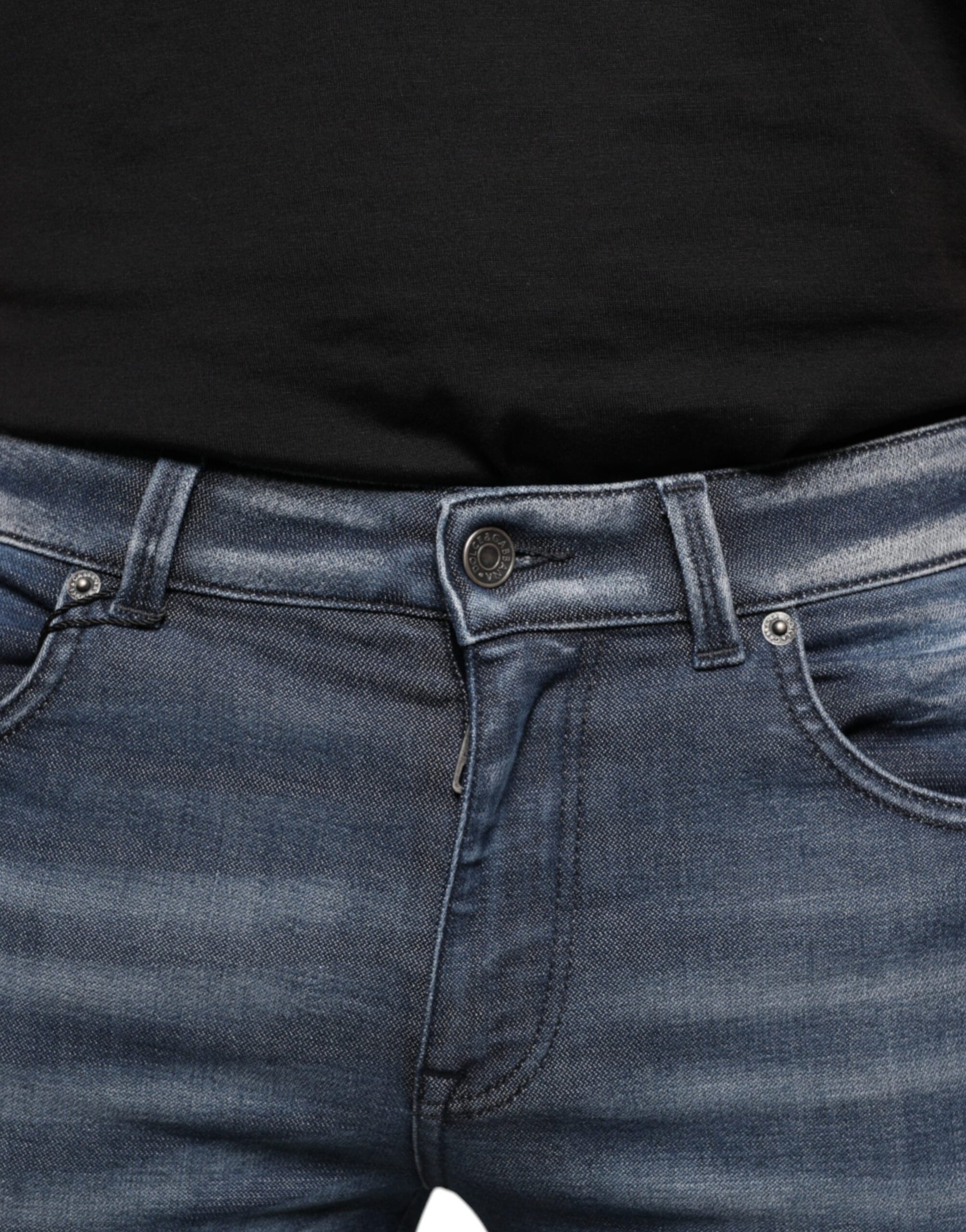 Dolce & Gabbana Blue Skinny Jeans for Men additional view