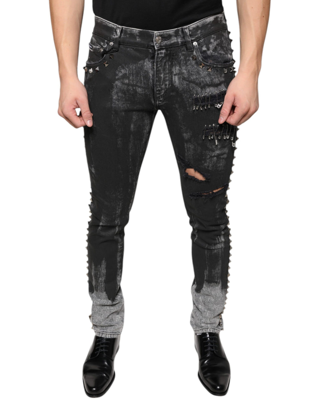 Dolce & Gabbana Black Skinny Jeans for Men