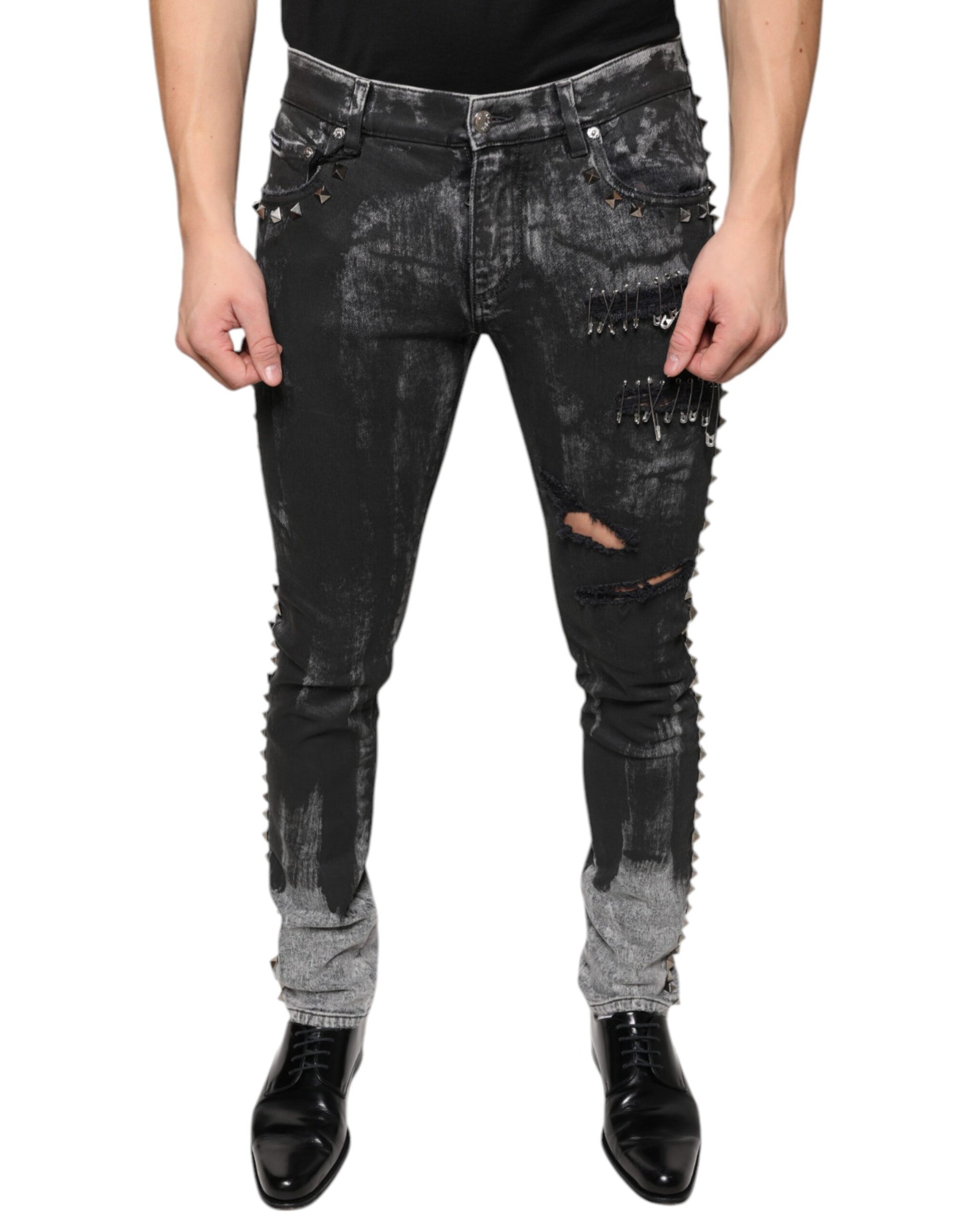 Dolce & Gabbana Black Skinny Jeans for Men alternate view