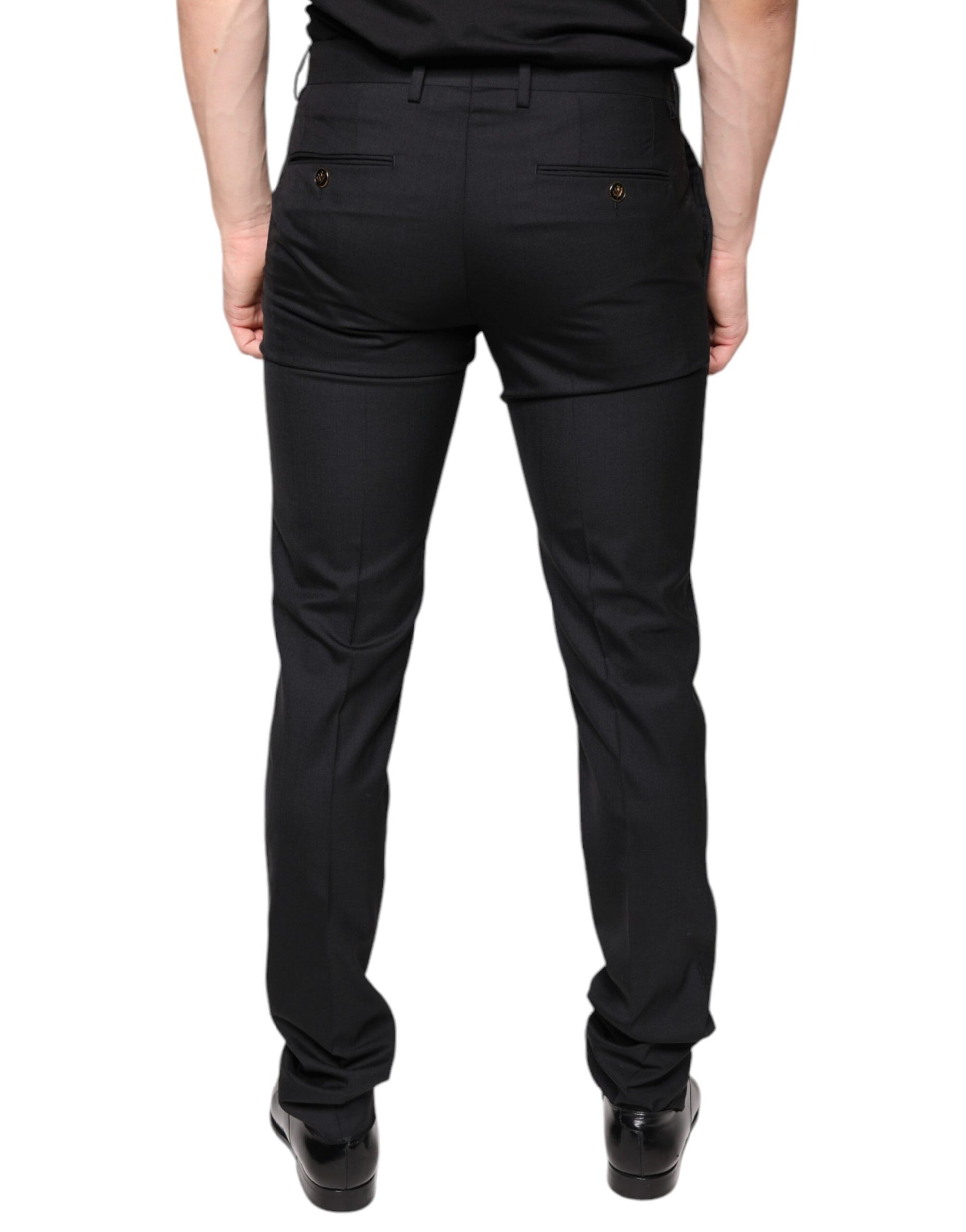Dolce & Gabbana Black Dress Pants for Men side view