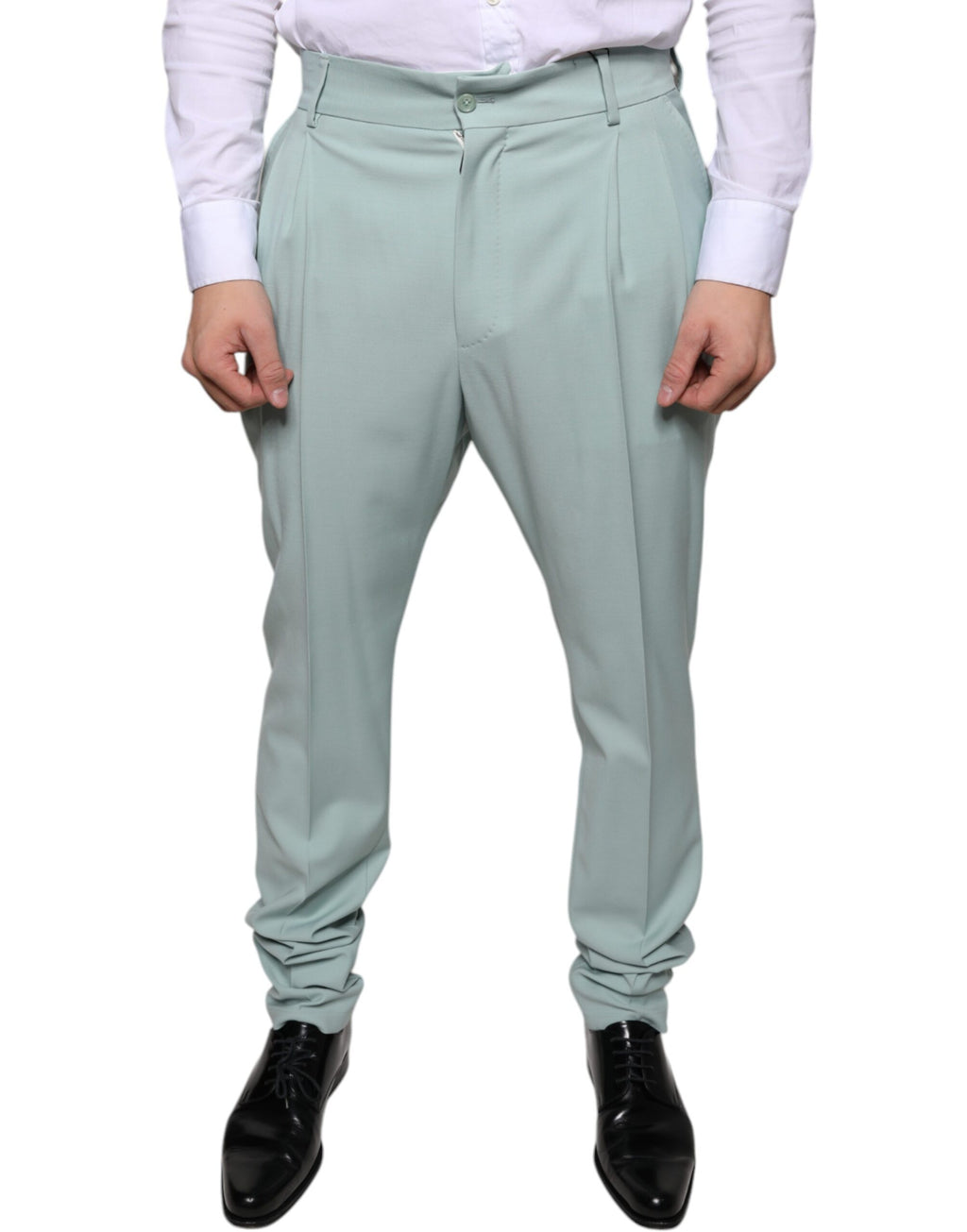 Dolce & Gabbana Green Dress Pants for Men