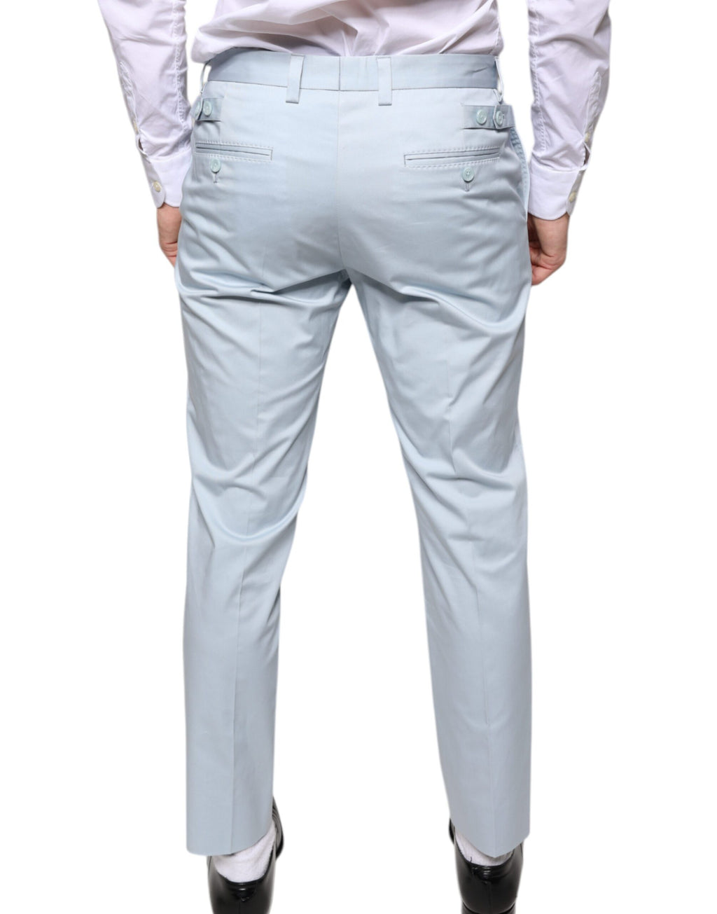 Dolce & Gabbana Blue Dress Pants for Men side view