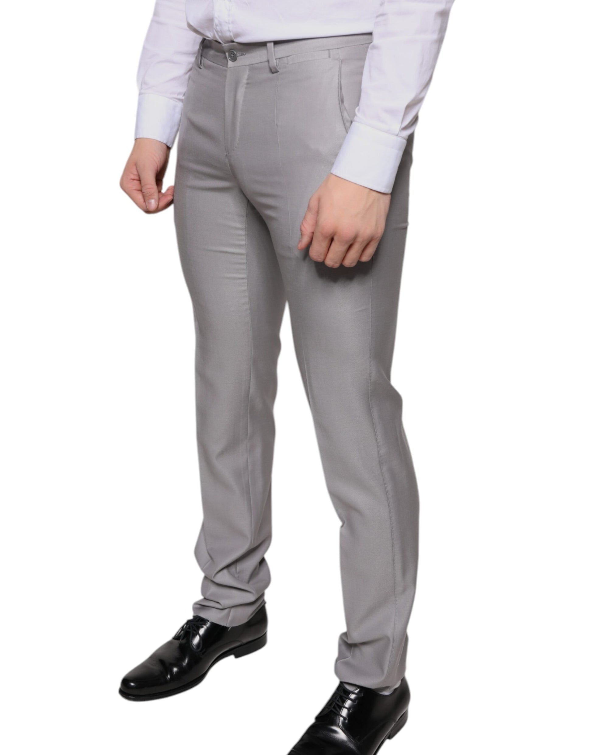 Dolce & Gabbana Grey Dress Pants for Men detail view
