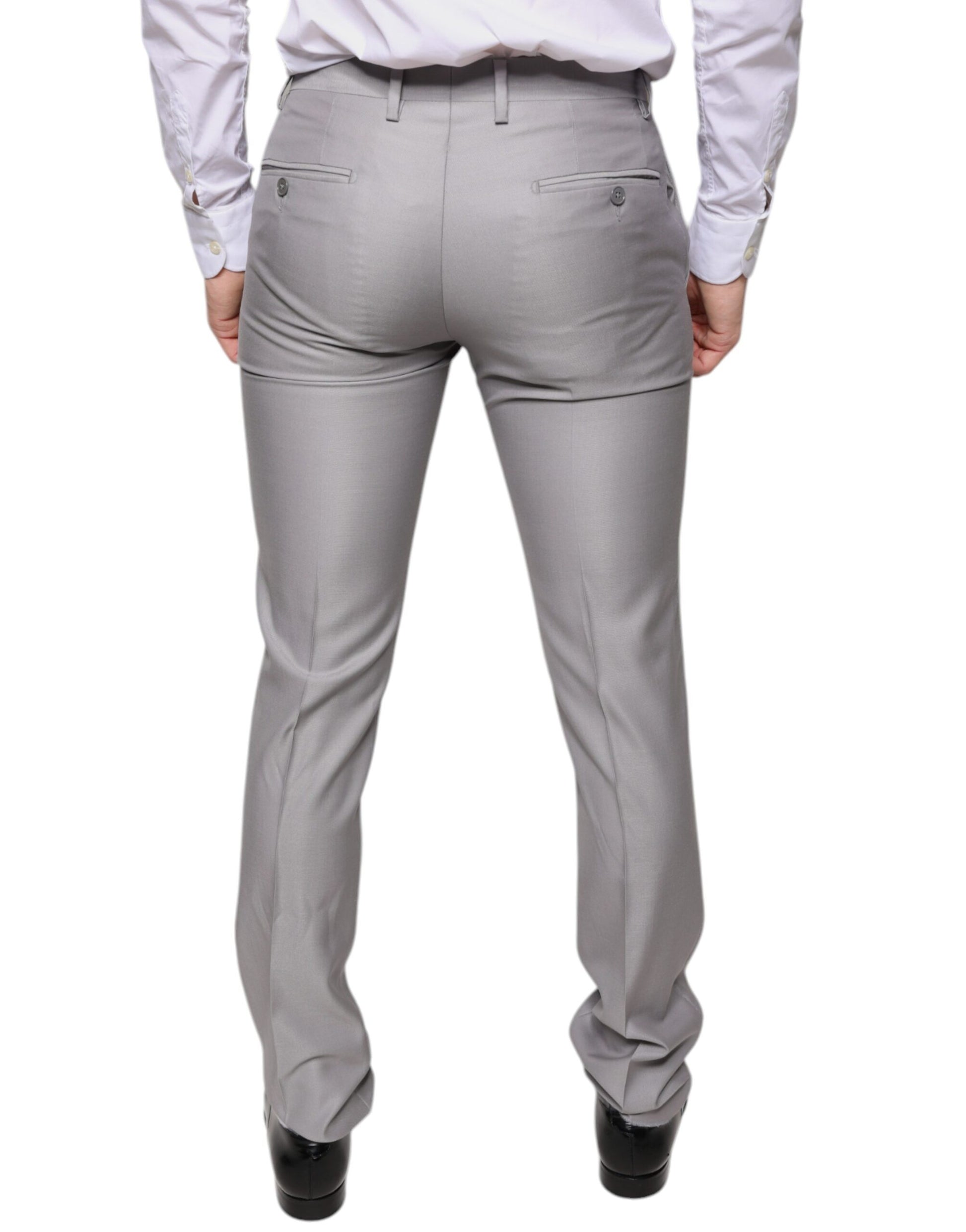 Dolce & Gabbana Grey Dress Pants for Men side view