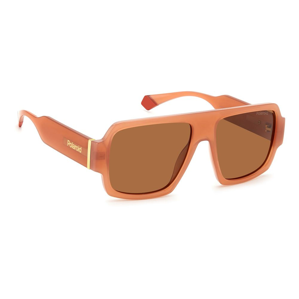 Polaroid Sonnenbrille aus beigefarbenem Harz