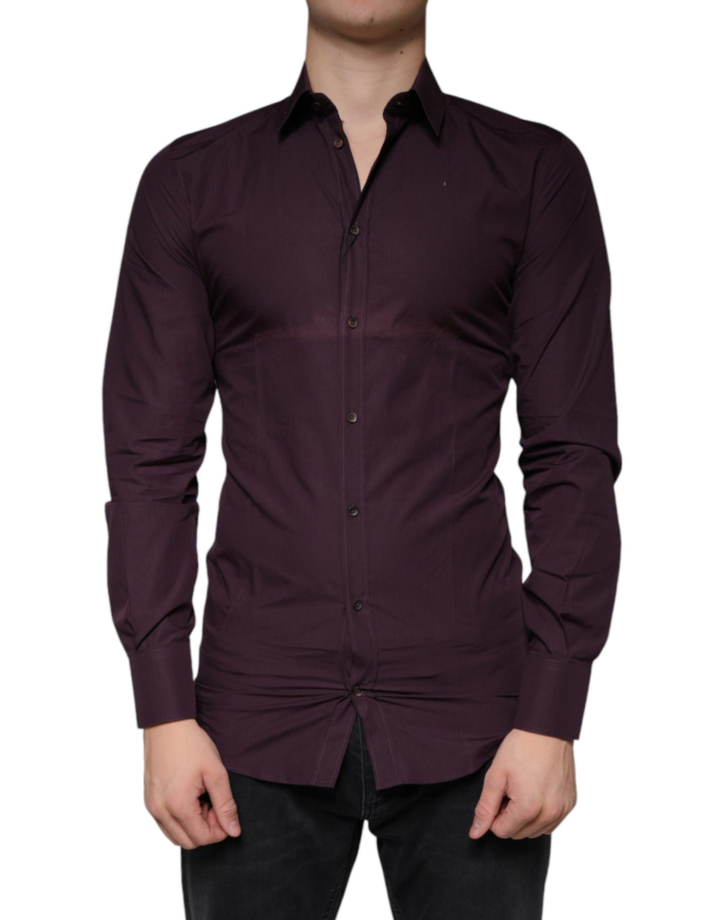 Dolce & Gabbana Purple Dress Shirt for Men alternate view