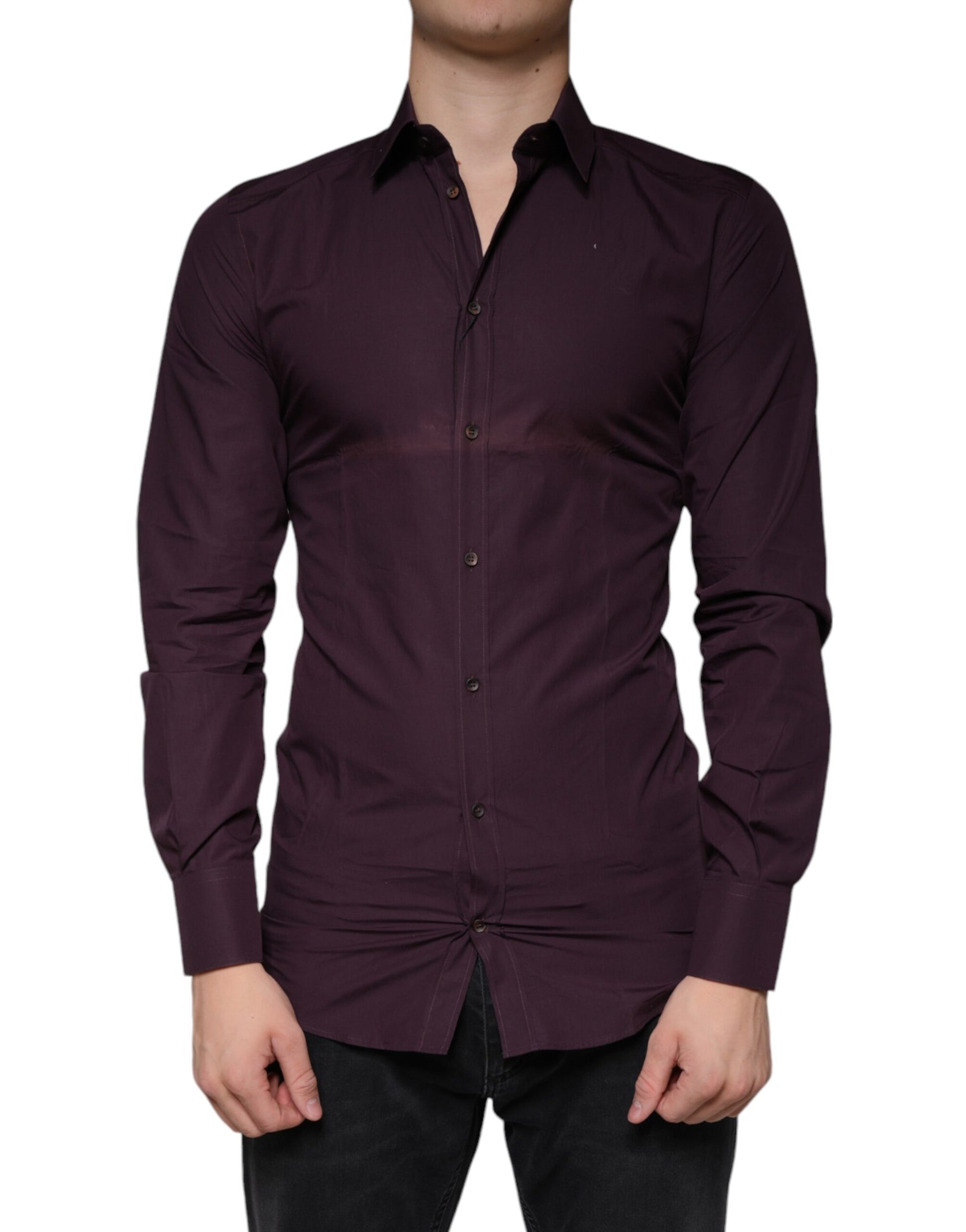 Dolce & Gabbana Purple Dress Shirt for Men alternate view