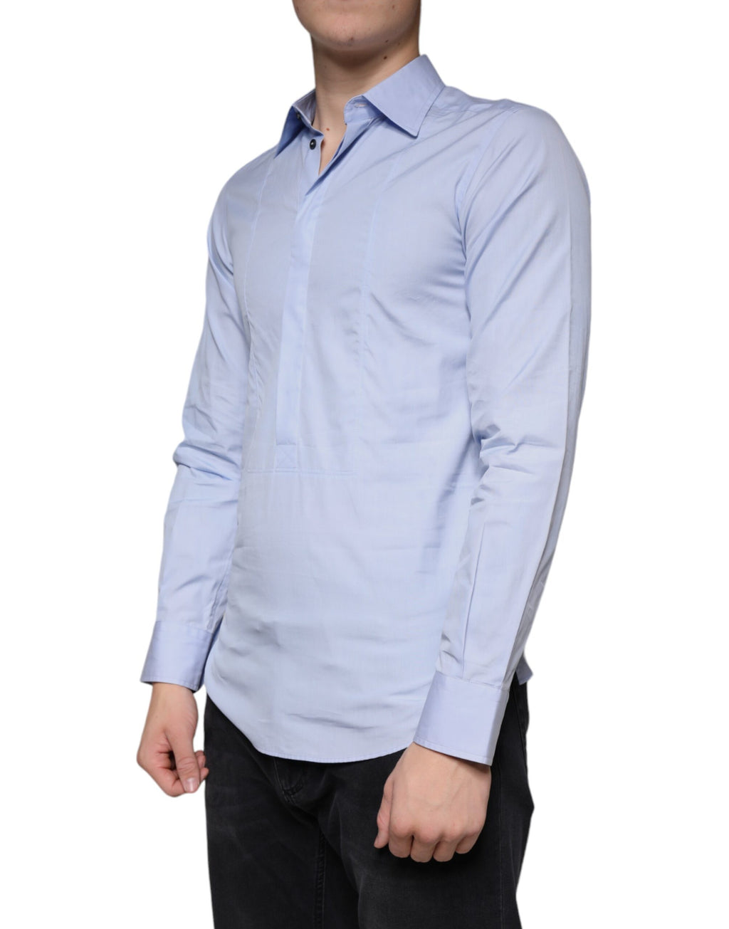 Dolce & Gabbana Blue Dress Shirt for Men detail view