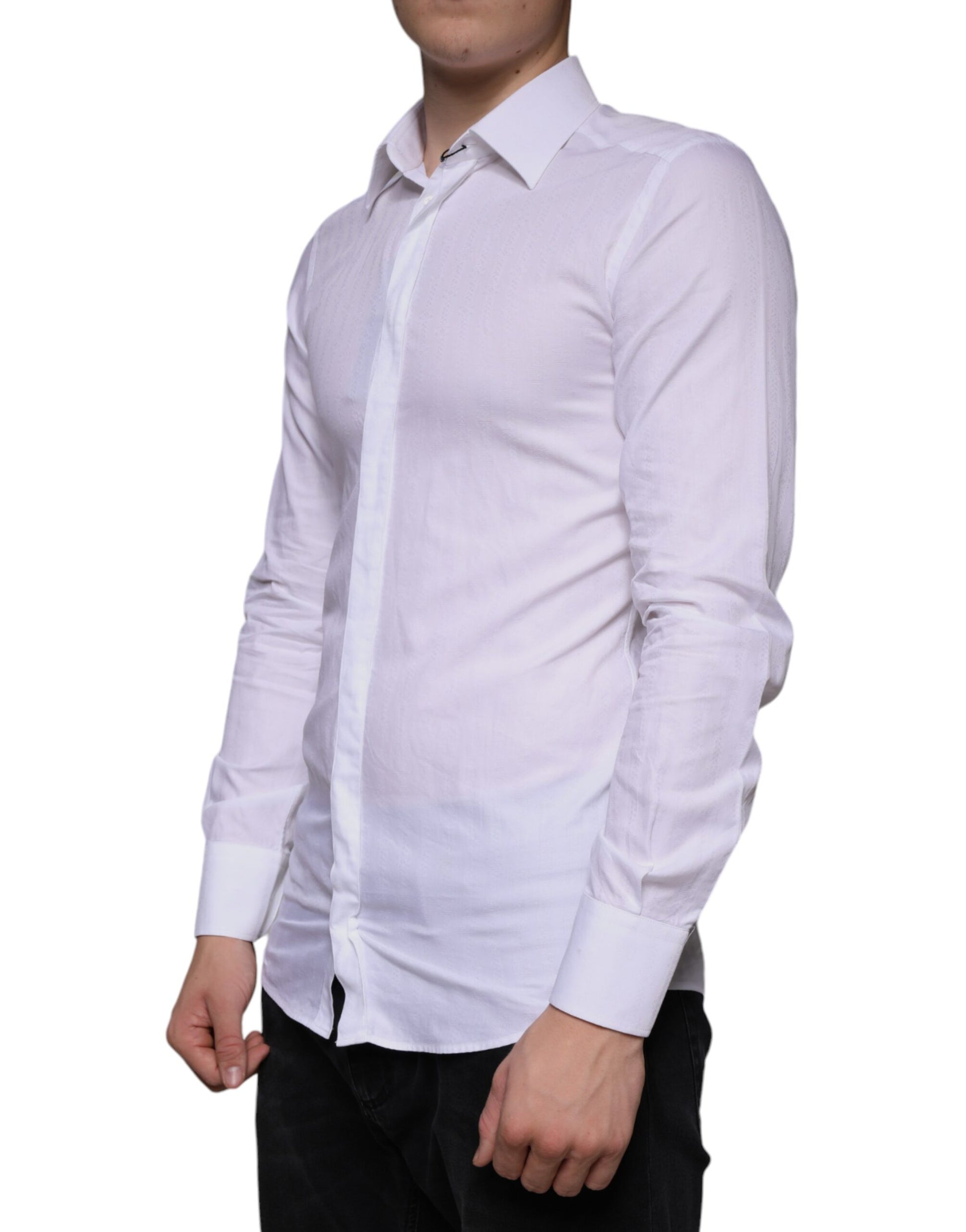 Dolce & Gabbana White Dress Shirt for Men detail view