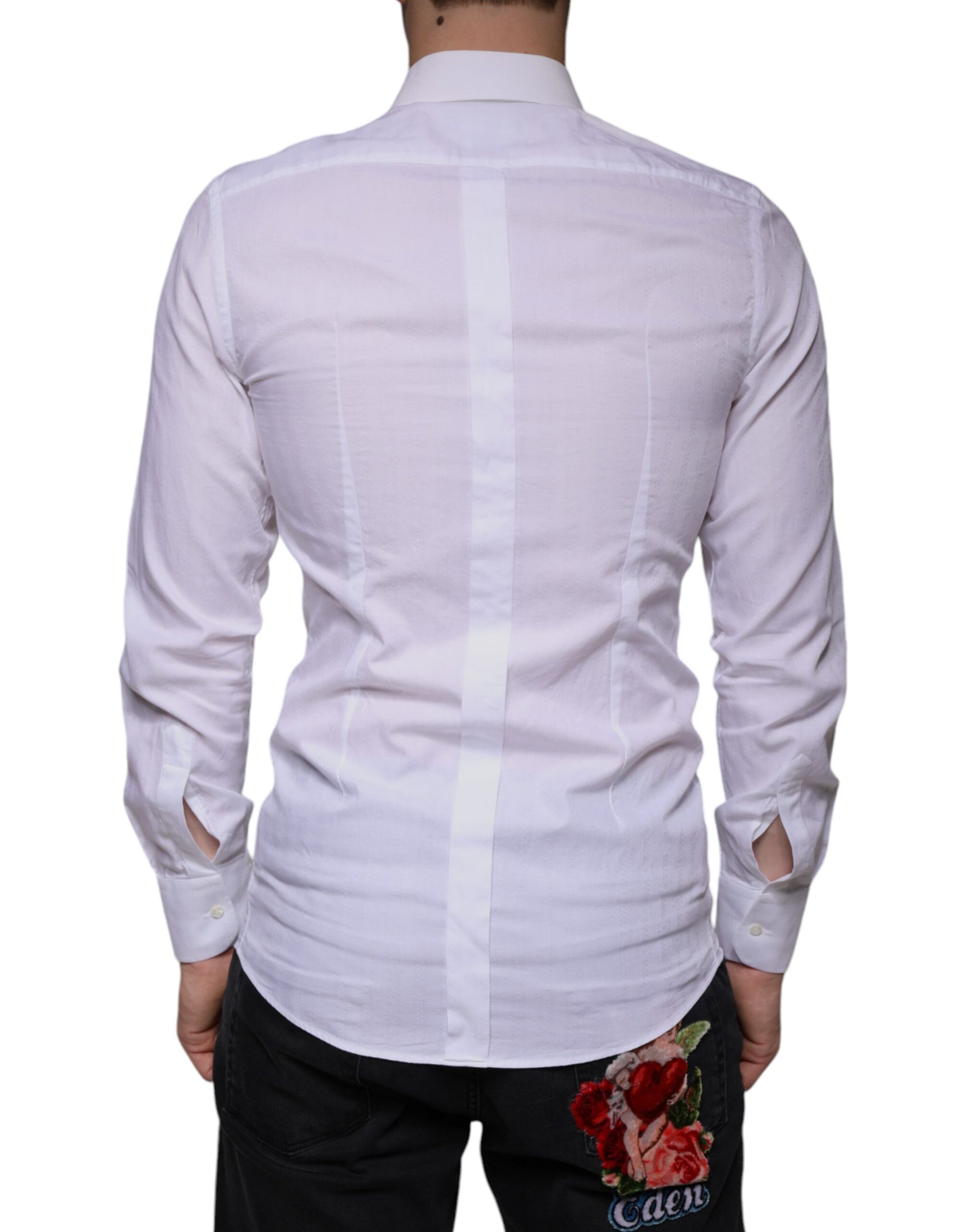 Dolce & Gabbana White Dress Shirt for Men side view