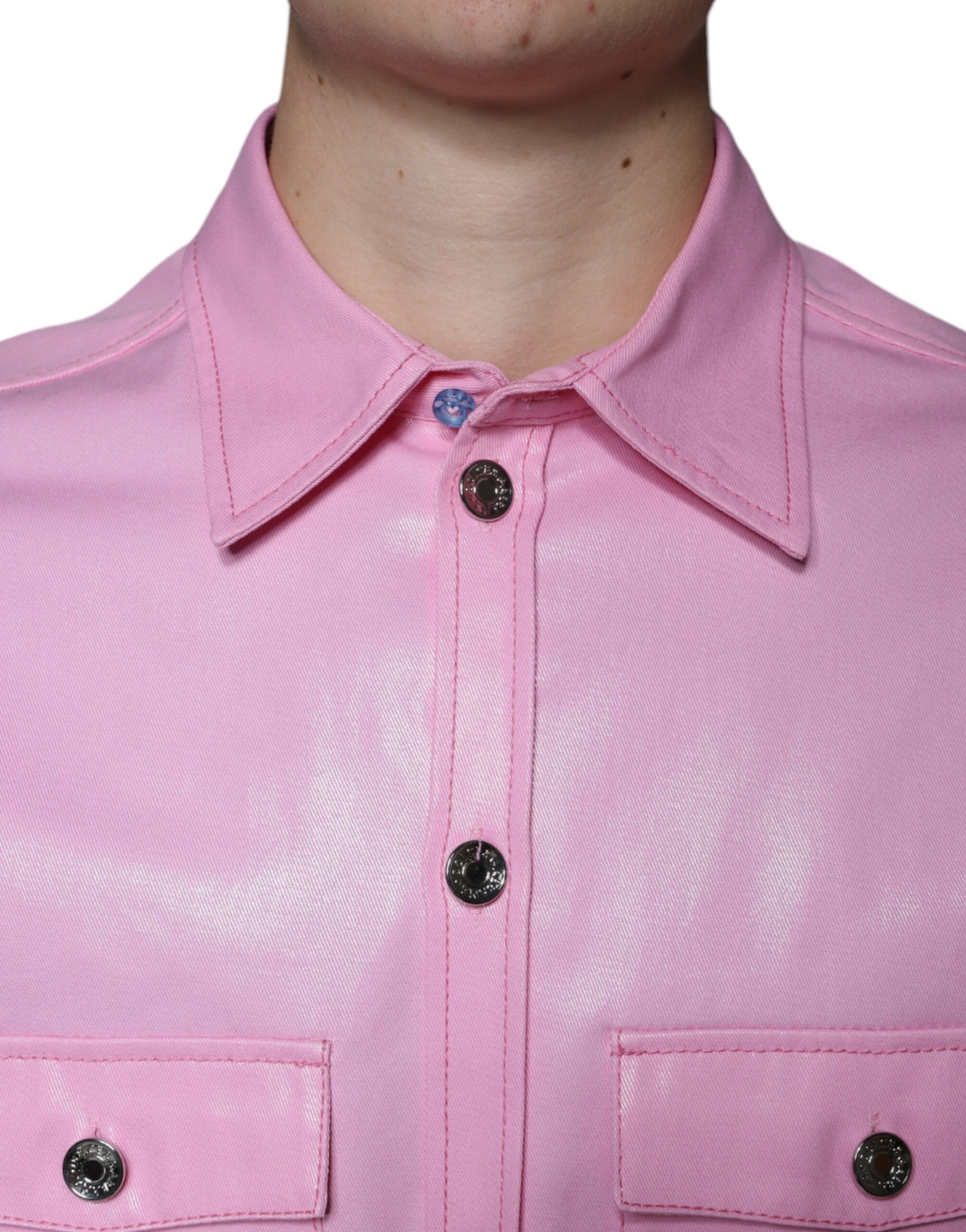 Dolce & Gabbana Pink Long Sleeve T-Shirt for Men additional view