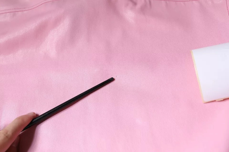 Chemise boutonnée à col en coton rose Dolce & Gabbana