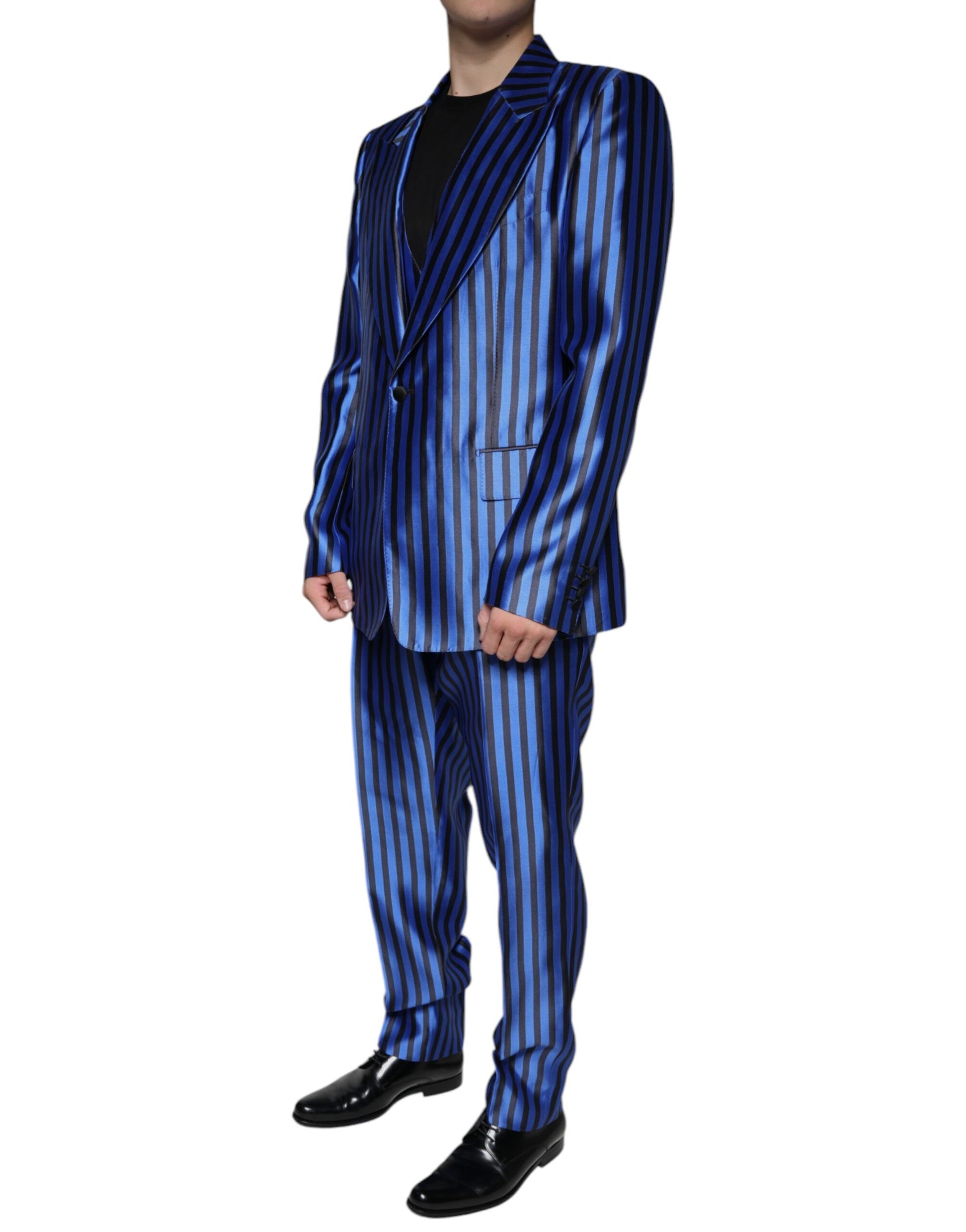Dolce & Gabbana Blue Three Piece Suits for Men detail view