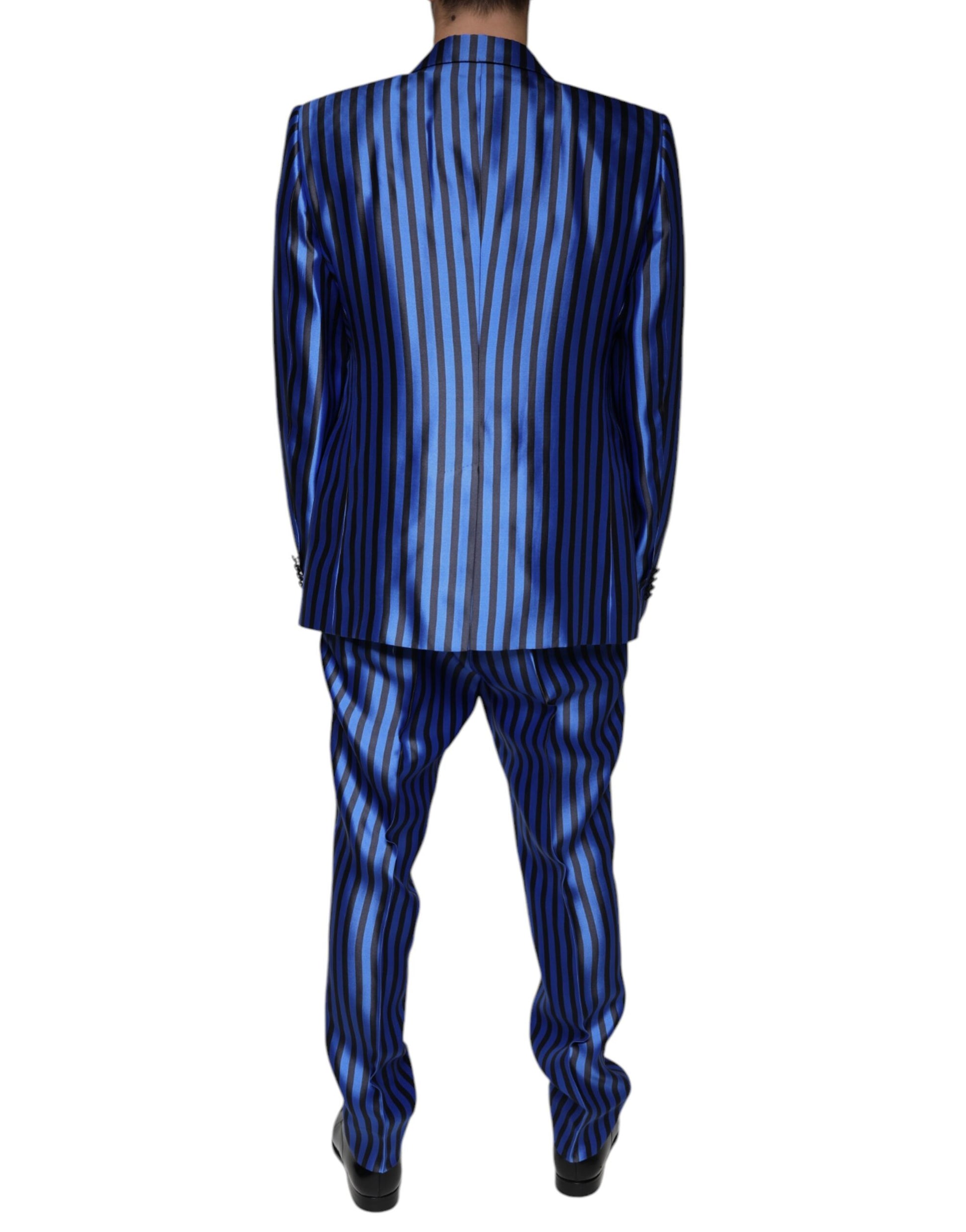 Dolce & Gabbana Blue Three Piece Suits for Men side view