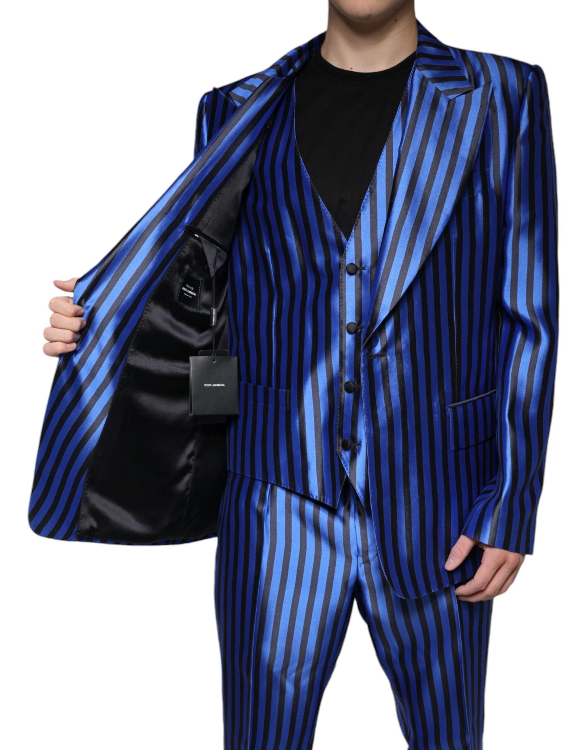 Dolce & Gabbana Blue Three Piece Suits for Men additional view