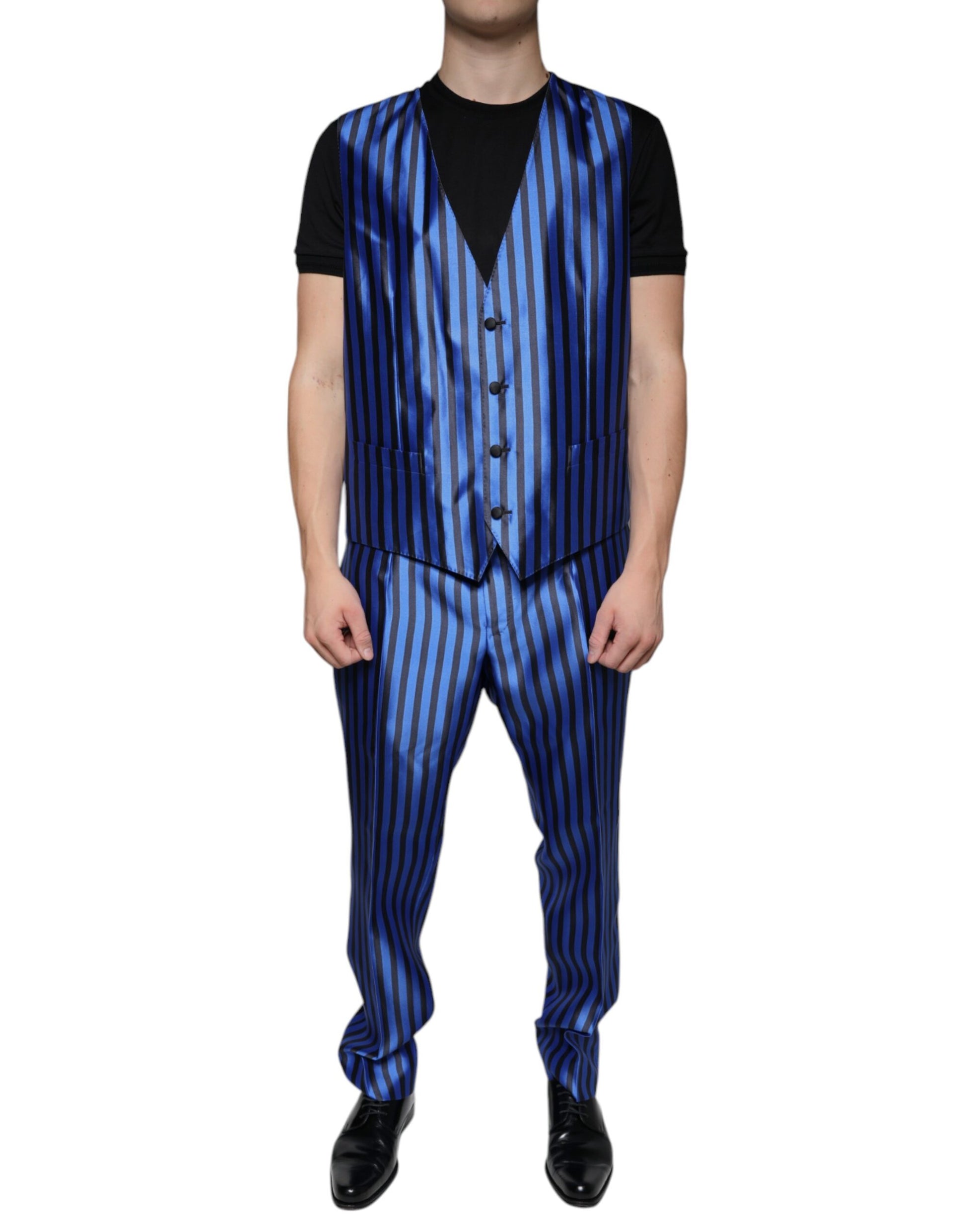 Dolce & Gabbana Blue Three Piece Suits for Men additional view