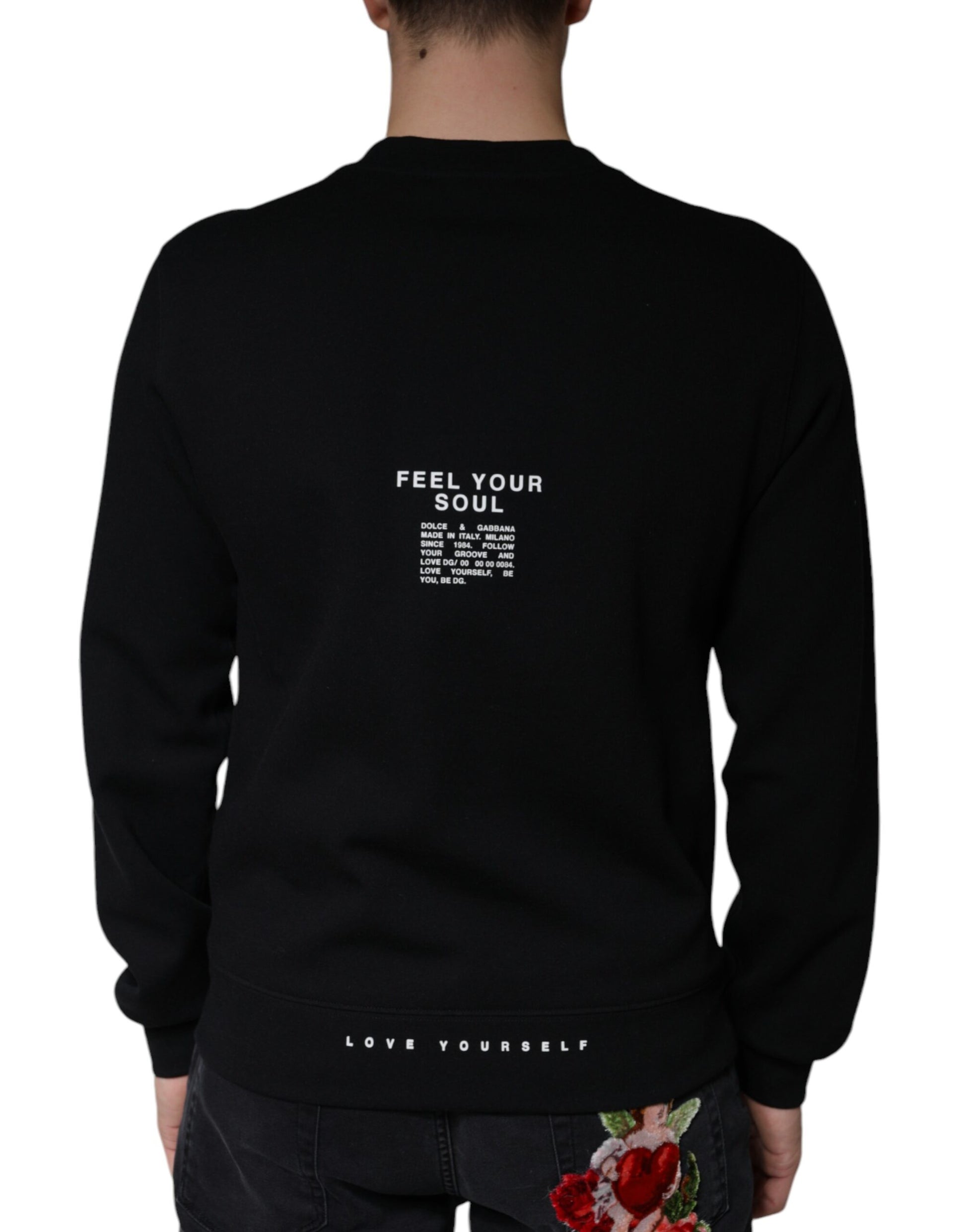 Dolce & Gabbana Black Sweatshirt for Men side view