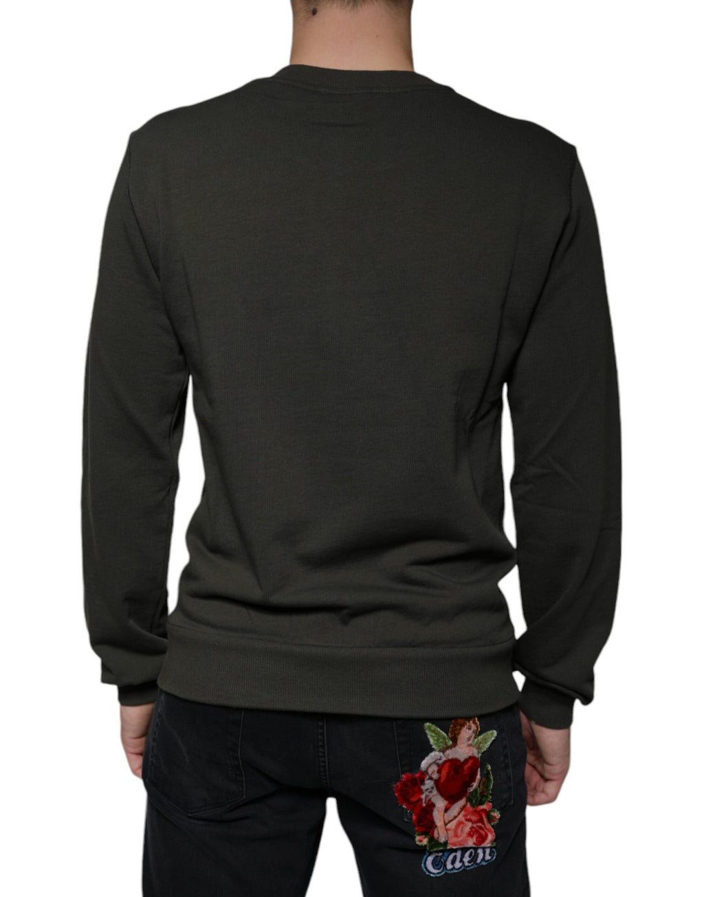 Dolce & Gabbana Green Sweatshirt for Men side view