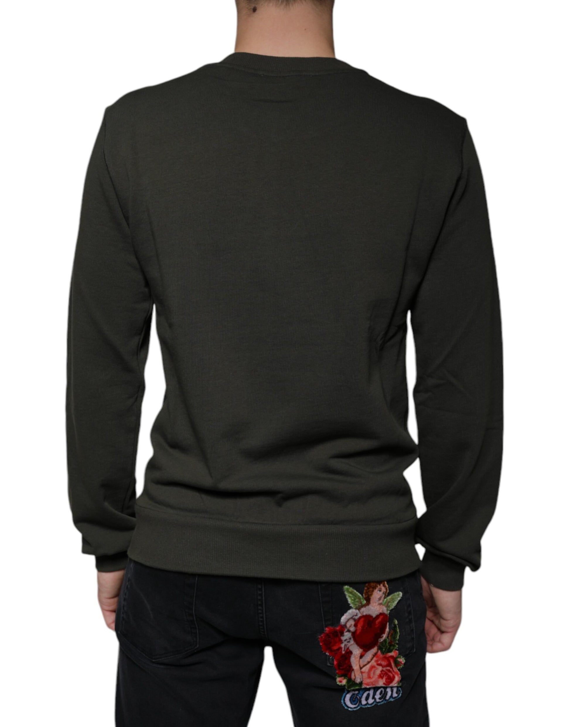 Dolce & Gabbana Green Sweatshirt for Men side view