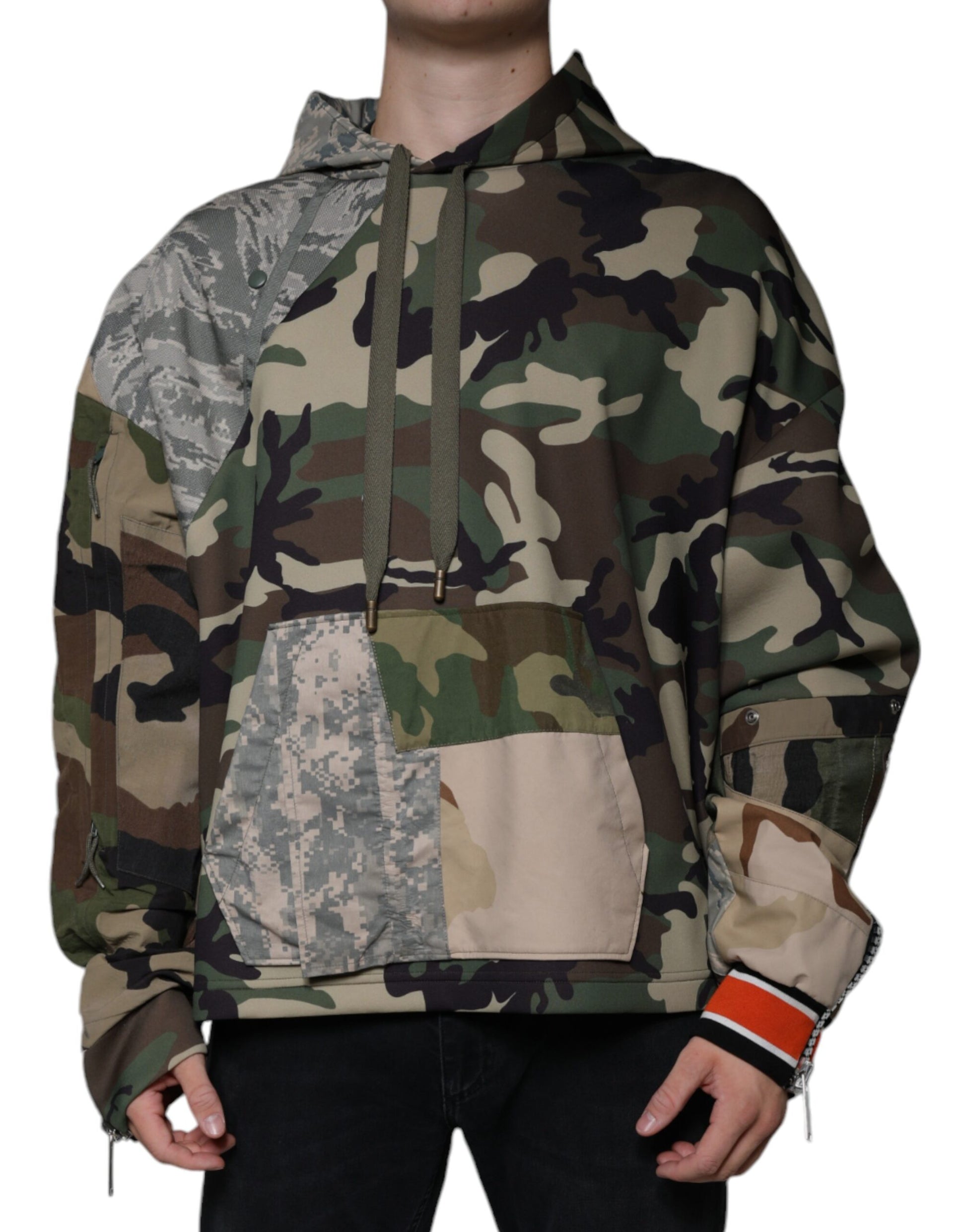 Sweat à capuche camouflage multicolore Dolce & Gabbana