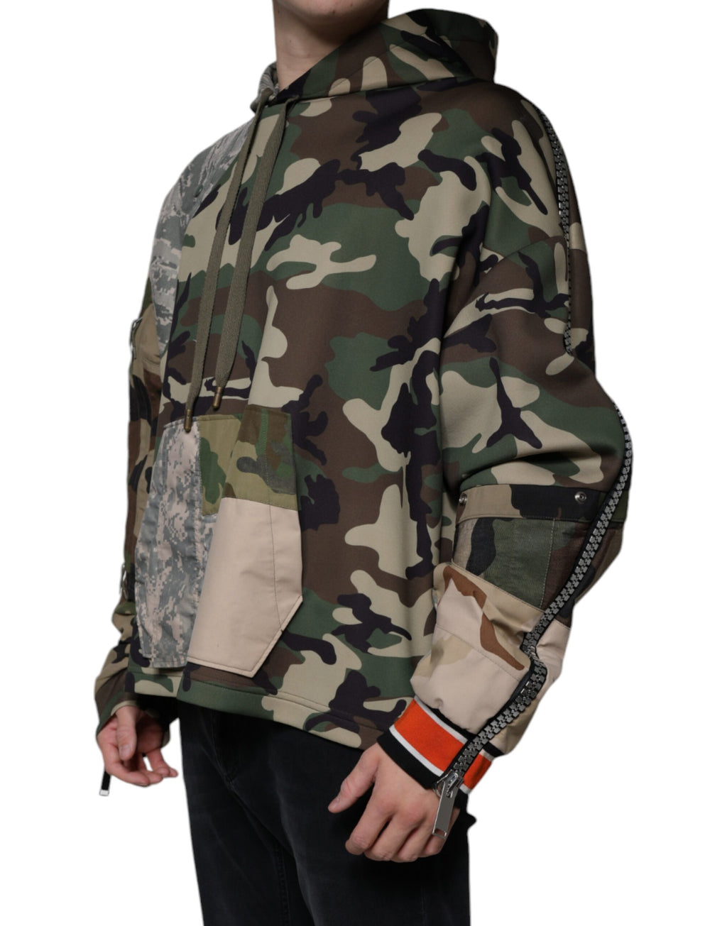 Sweat à capuche camouflage multicolore Dolce & Gabbana