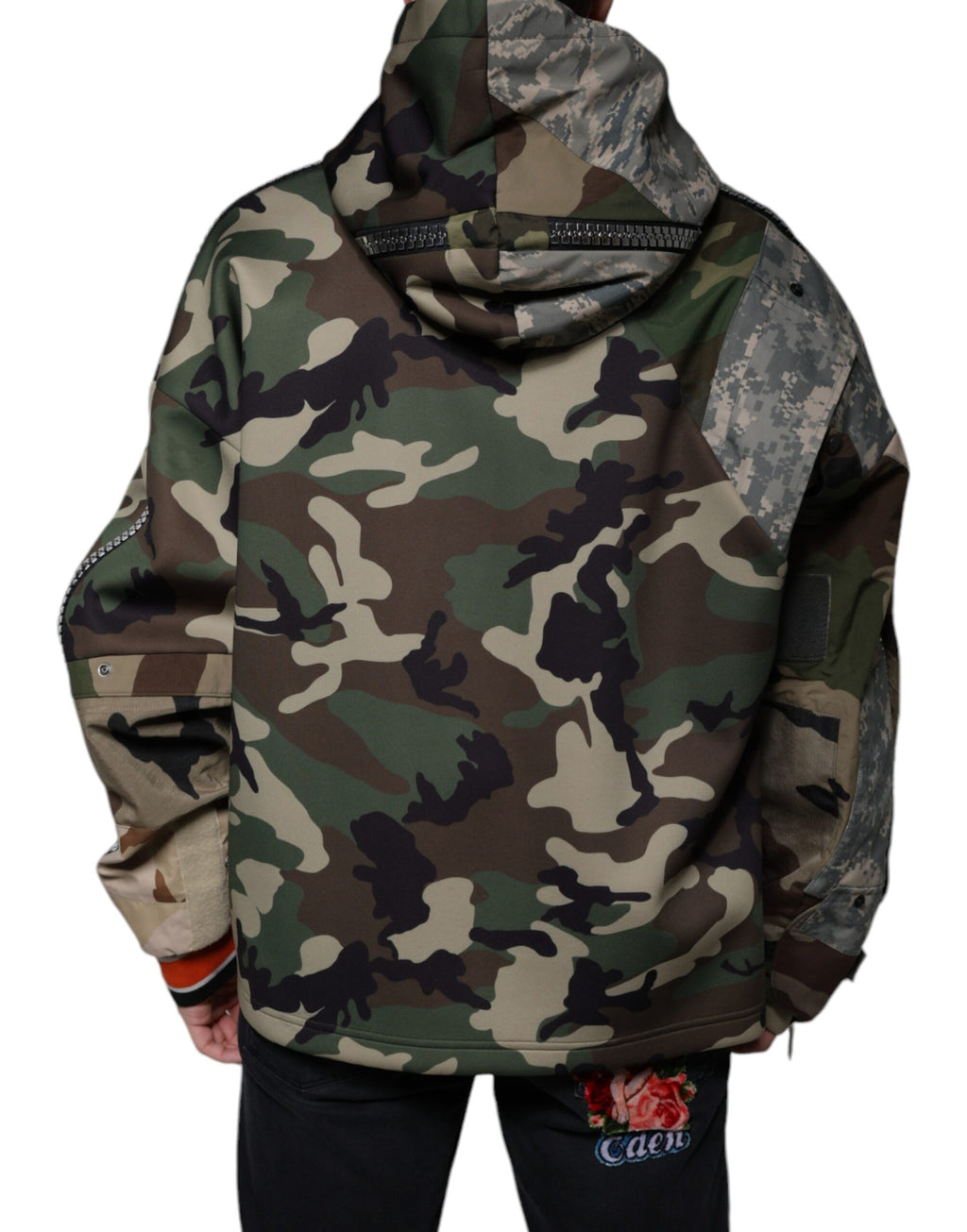 Sweat à capuche camouflage multicolore Dolce & Gabbana