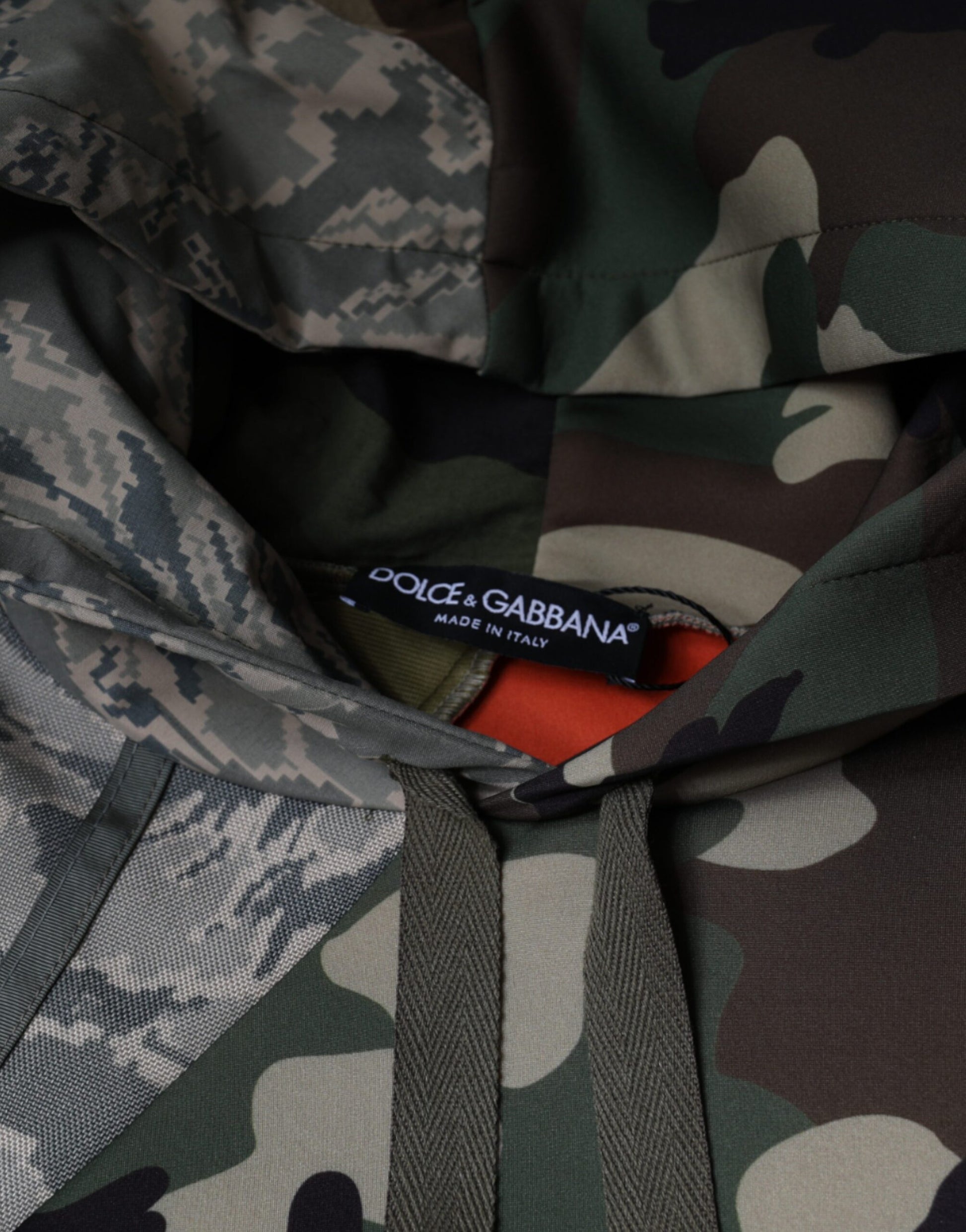 Sweat à capuche camouflage multicolore Dolce & Gabbana