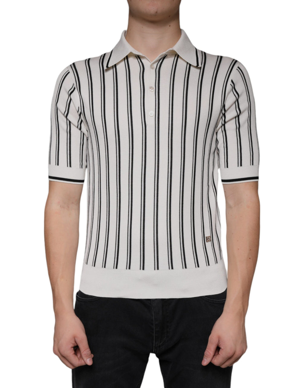 Dolce & Gabbana White Polo Shirt for Men